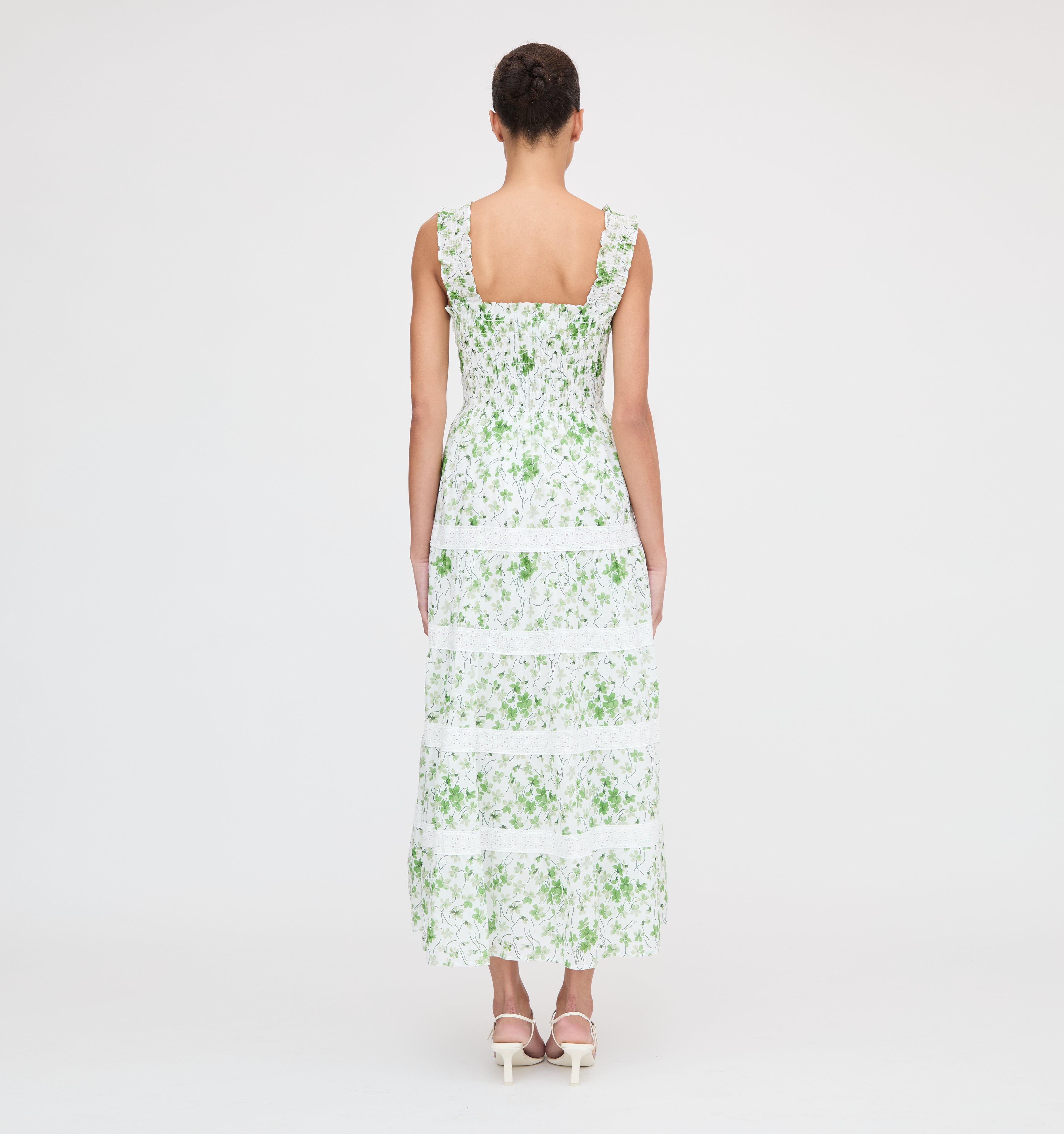 The Kimmy Nap Dress - Green Sweet Peas