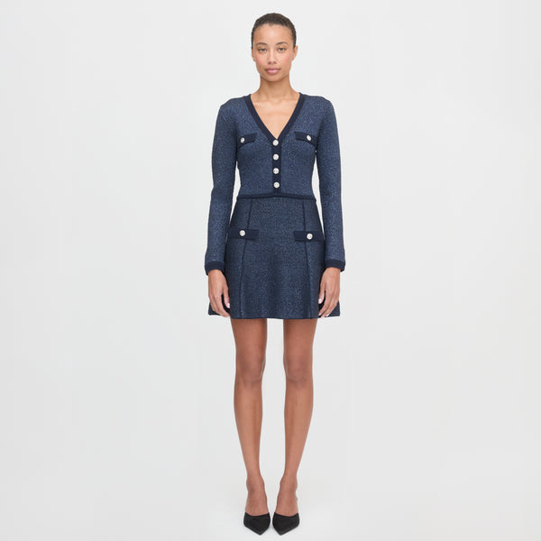 The Lana Dress - Navy Sequin Hill House Home The Lana Dress - Navy Sequin Hill House Home