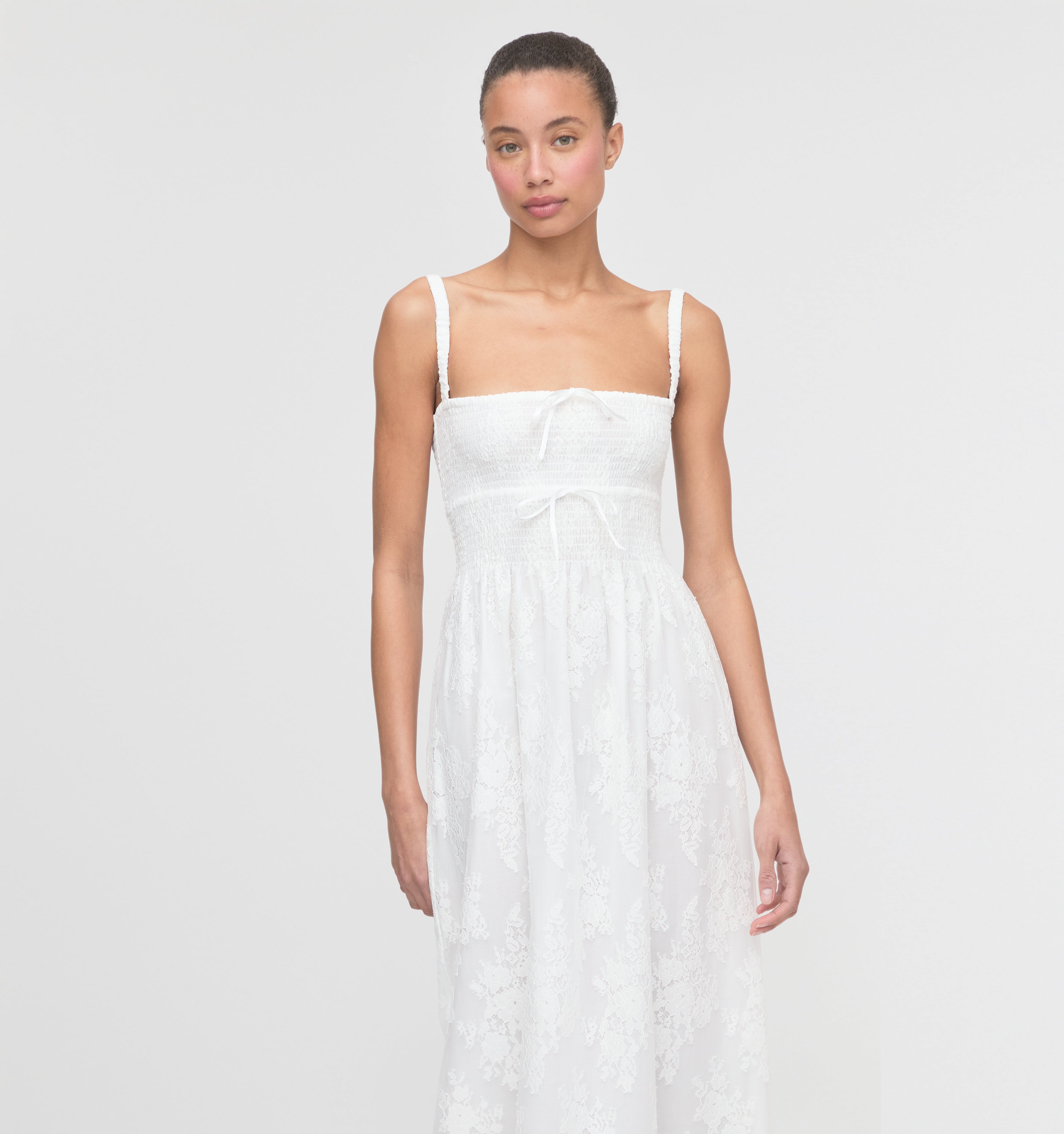 The Larissa Nap Dress - White Magnolia Lace