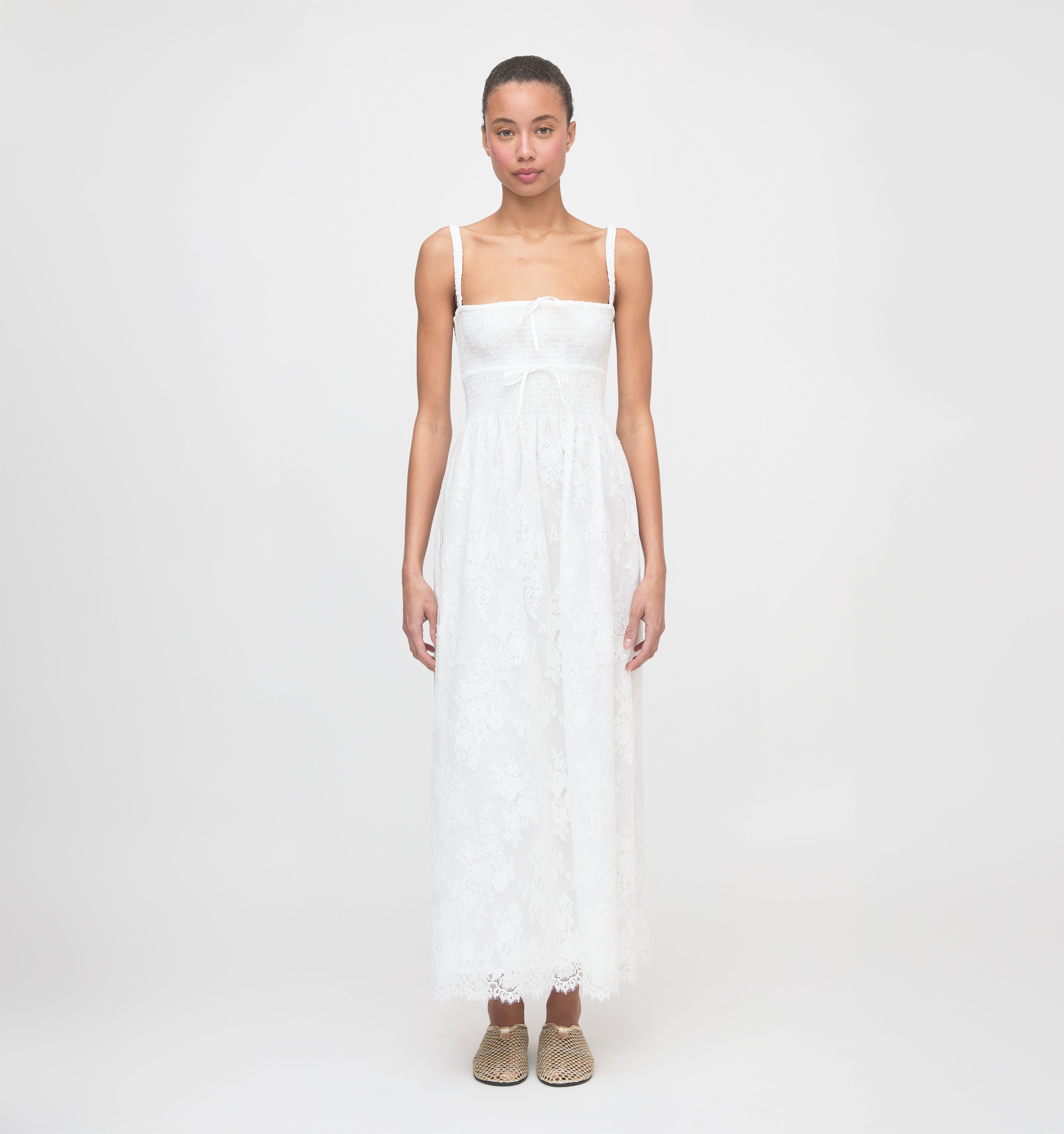 The Larissa Nap Dress - White Magnolia Lace