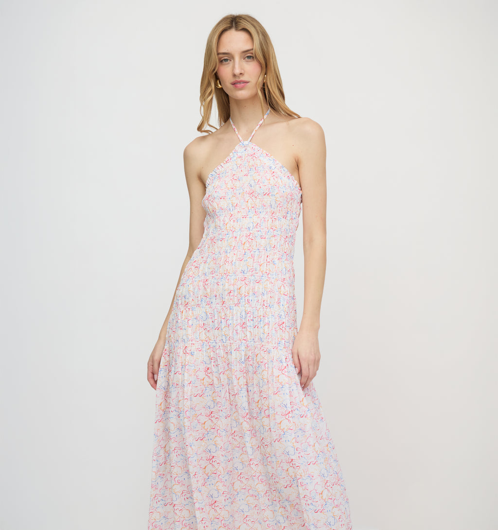 Hill House Home The Lenora Beach Dress - Camo Fish