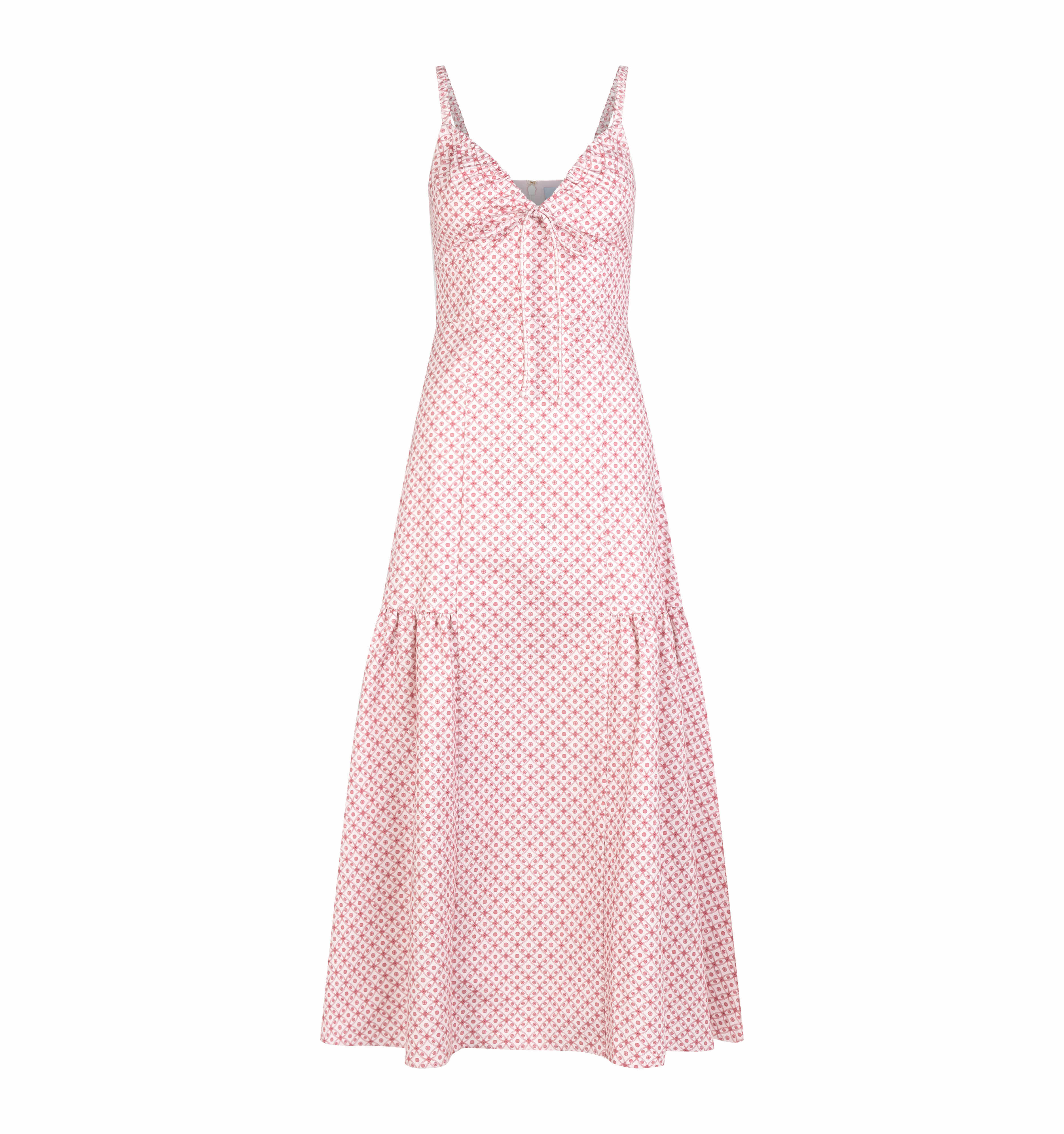 The Lillie Dress - Rose Circular Lattice