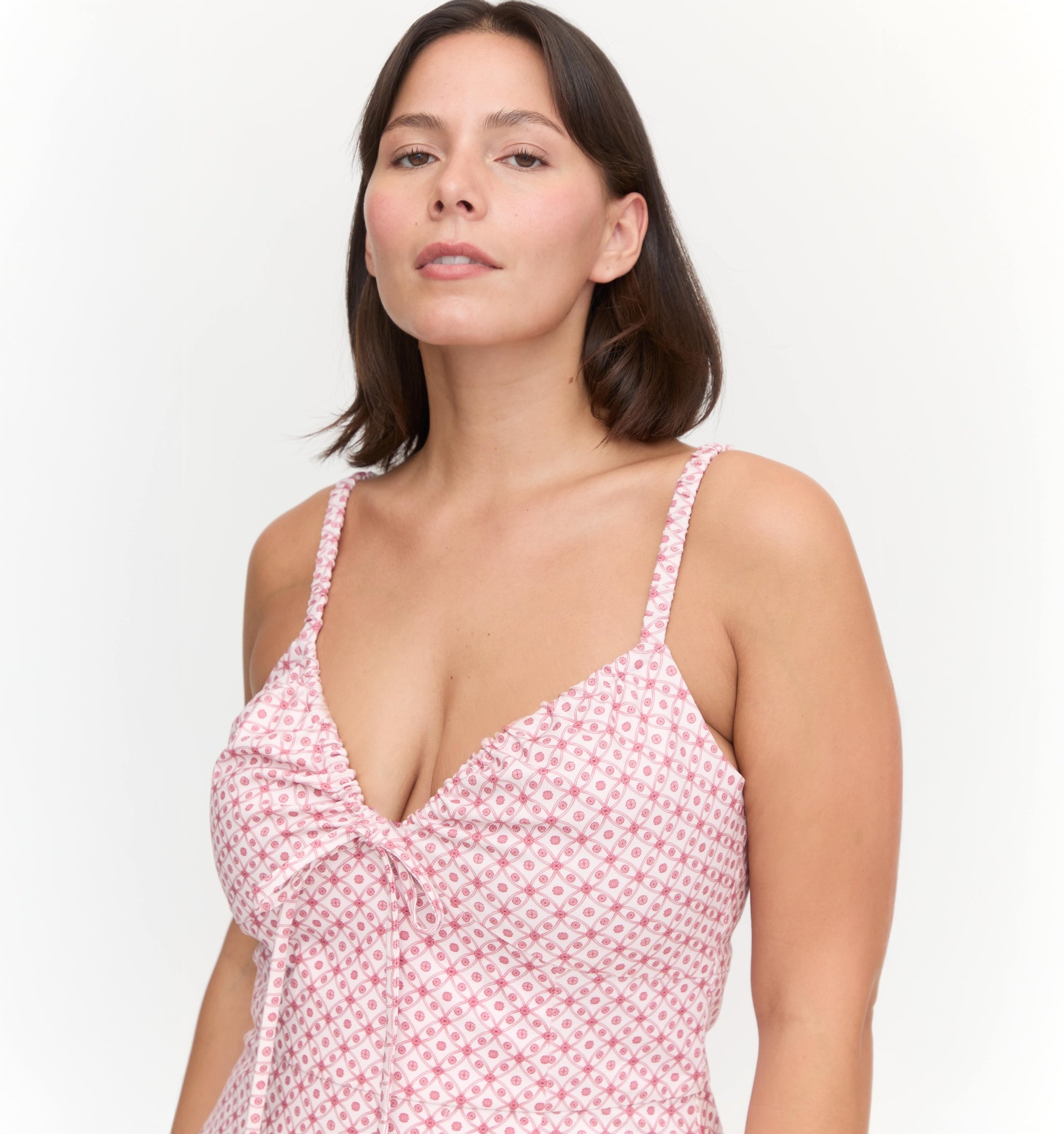 The Lillie Dress - Rose Circular Lattice