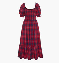 s*u様 house on the hill L/S Tee (Checker) The Louisa Nap Dress - Cherry Tartan – Hill House Home