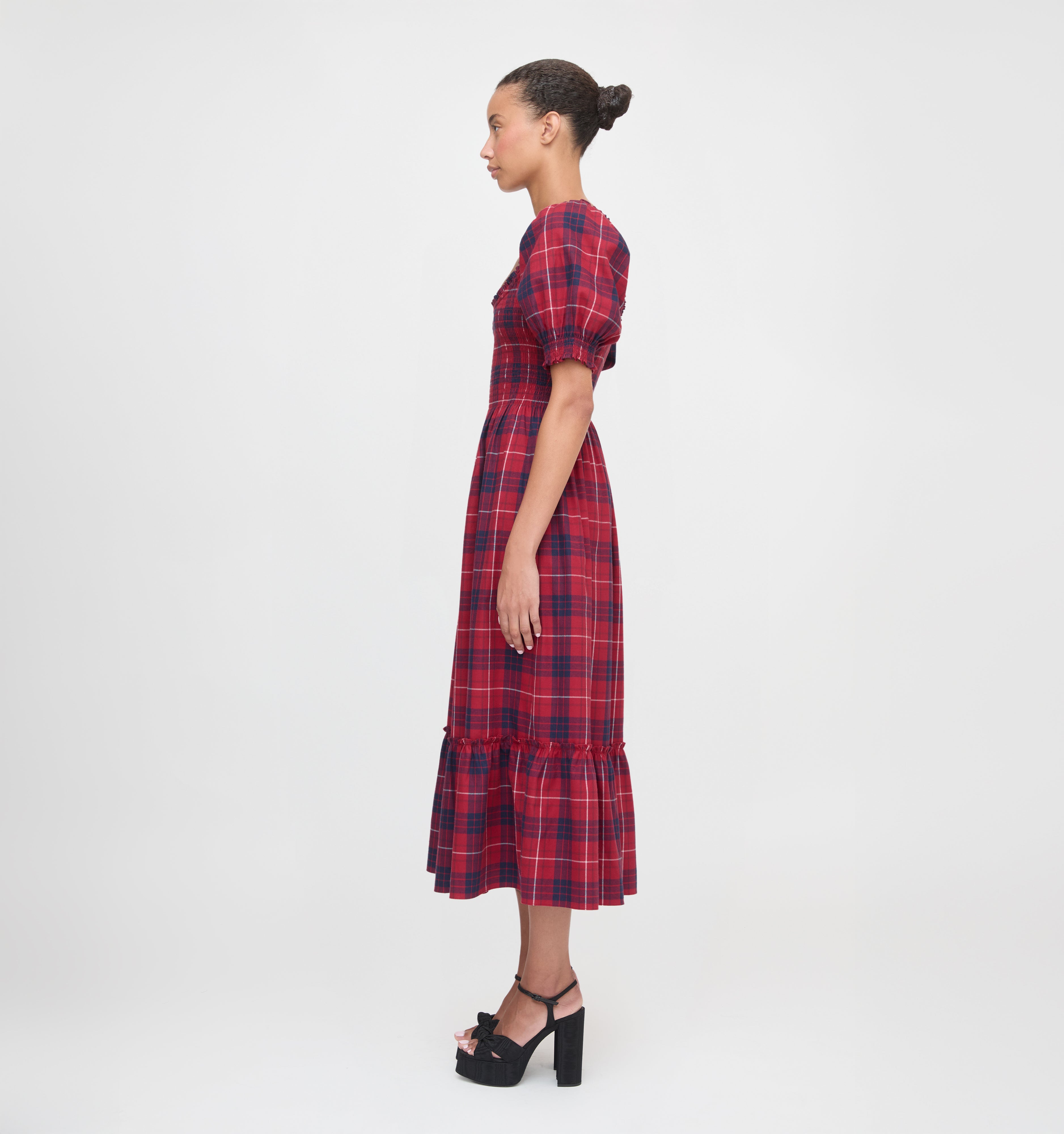 The Louisa Nap Dress - Cherry Tartan – Hill House Home