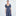 The Louisa Nap Dress - Navy Trailing Fern