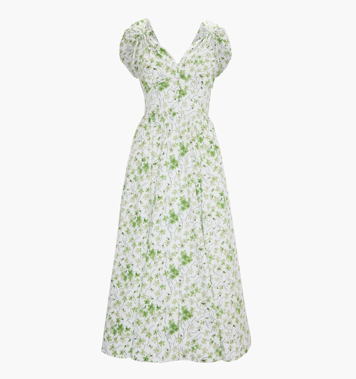 The Lucille Dress - Green Sweet Peas
