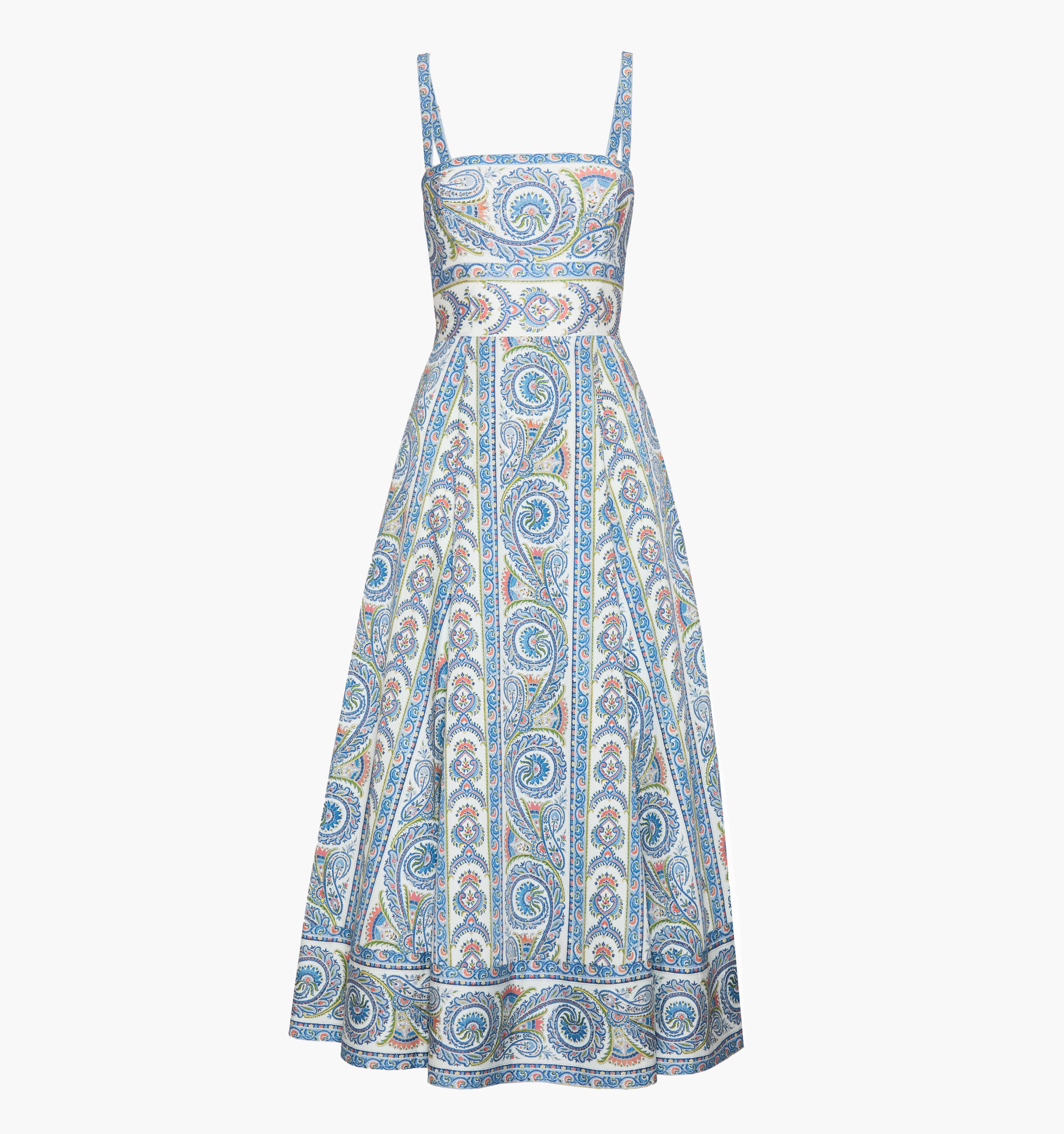 The Margot Dress - Blue Corsica Paisley – Hill House Home