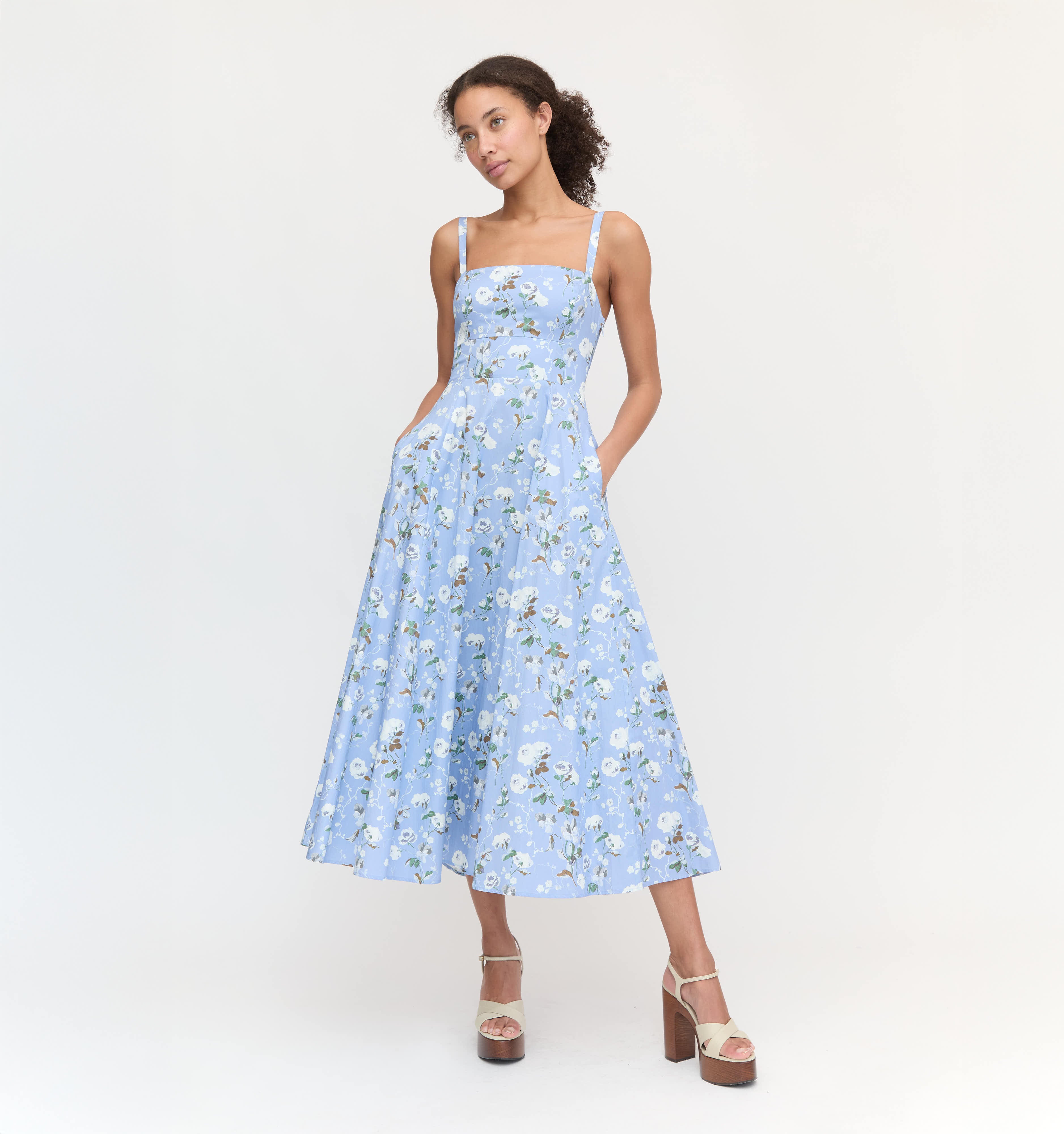 The Margot Dress - Sky Bluebonnet