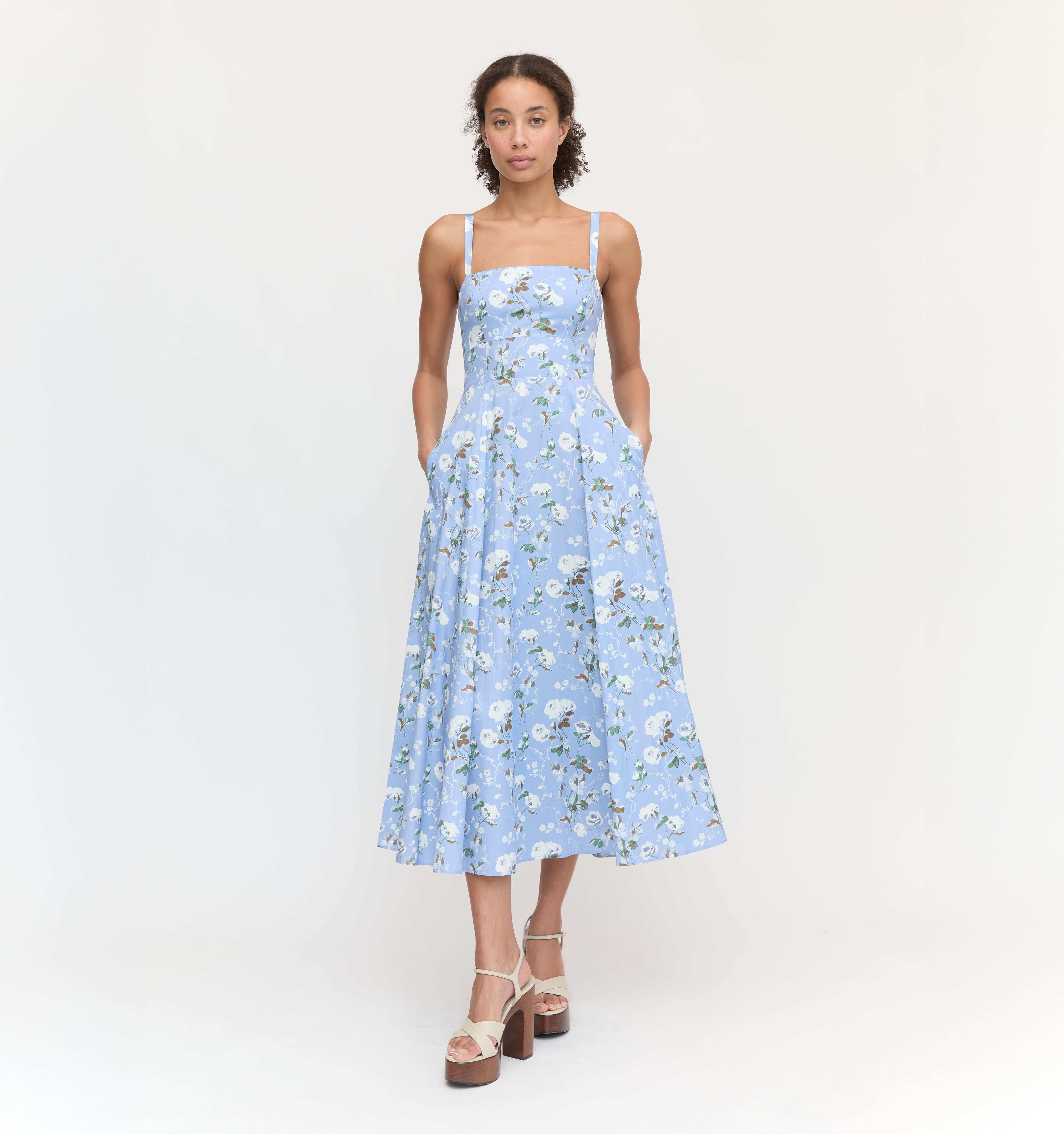 The Margot Dress - Sky Bluebonnet