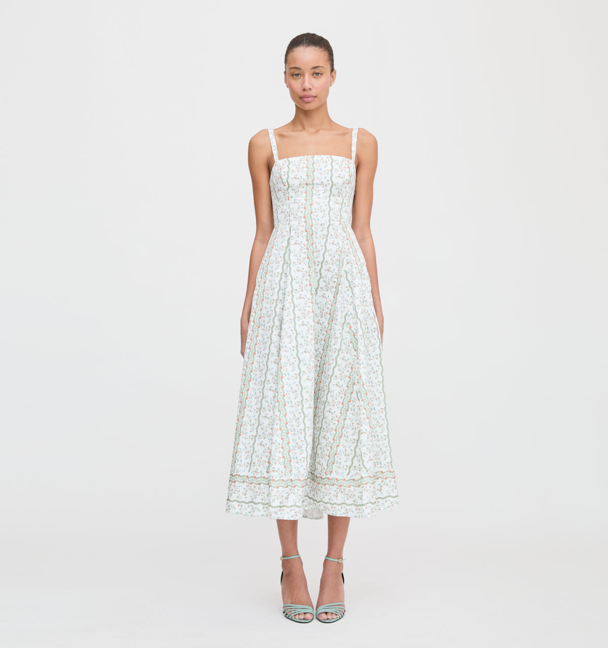 The Margot Dress -  Green Provence Floral
