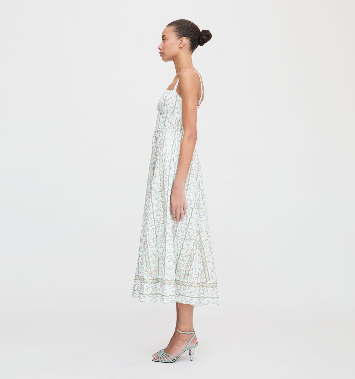 The Margot Dress -  Green Provence Floral