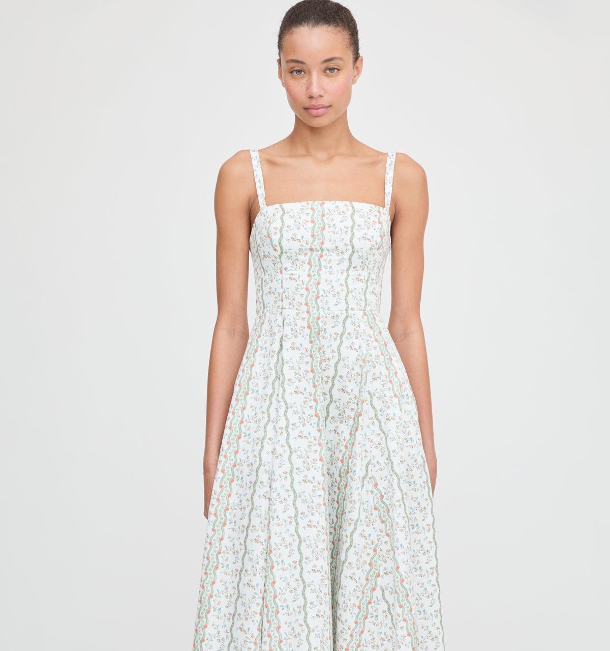 The Margot Dress -  Green Provence Floral