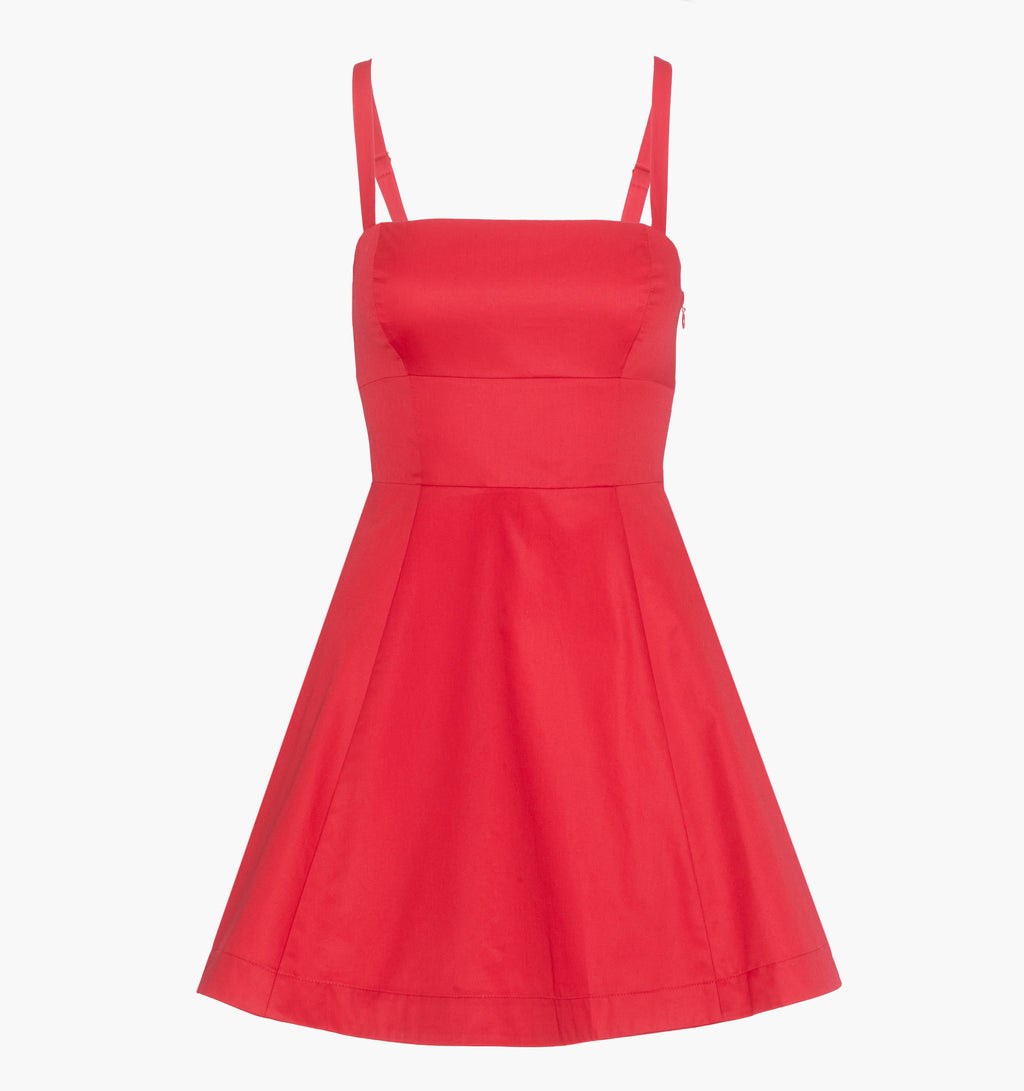 hillhouse red dress logantayleone wears the Scarlett Nap Dress in Red Daisy Eyelet 