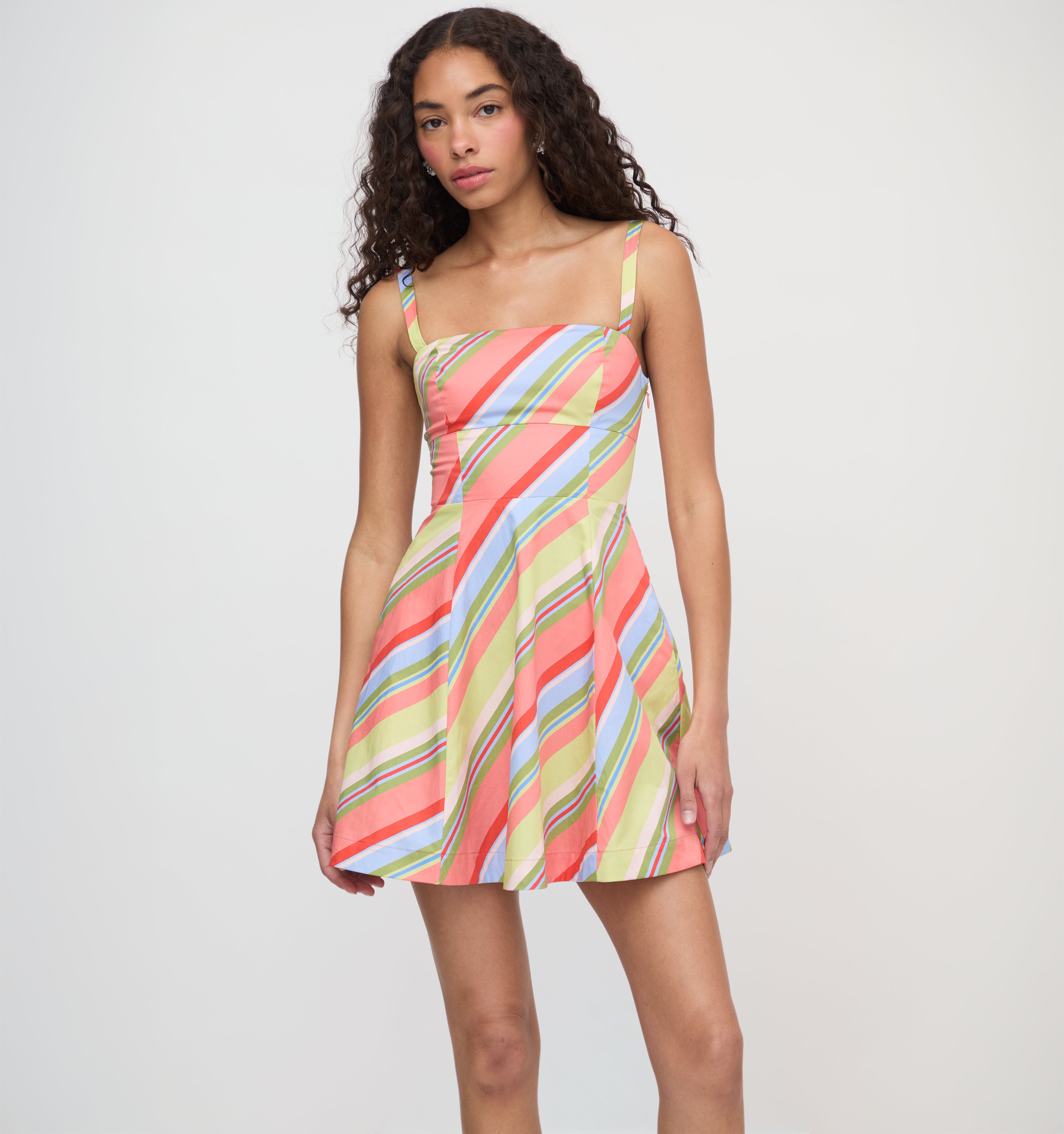 The Margot Mini Dress - Coral Corsica Paisley – Hill House Home