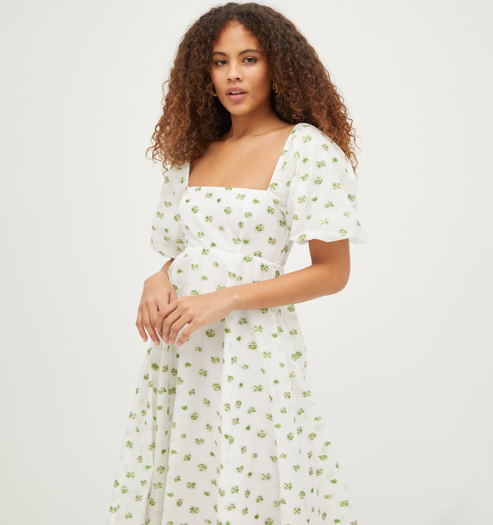 house on the hill Dress (Flower)70センチ Hill House Home Ellie Nap Dress in Eucalyptus Floral | Liberty