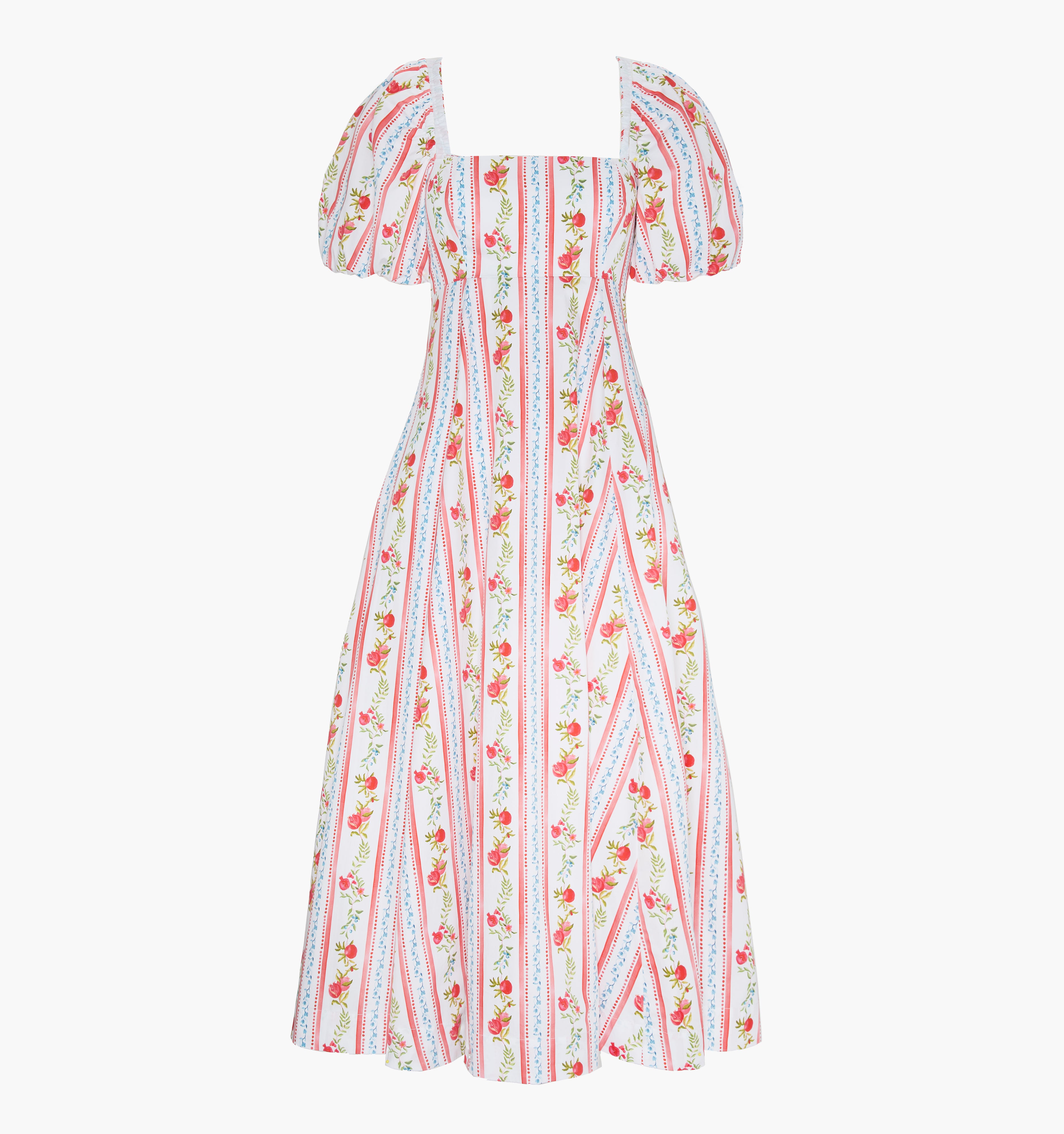 The Matilda Dress - Pomegranate Stripe