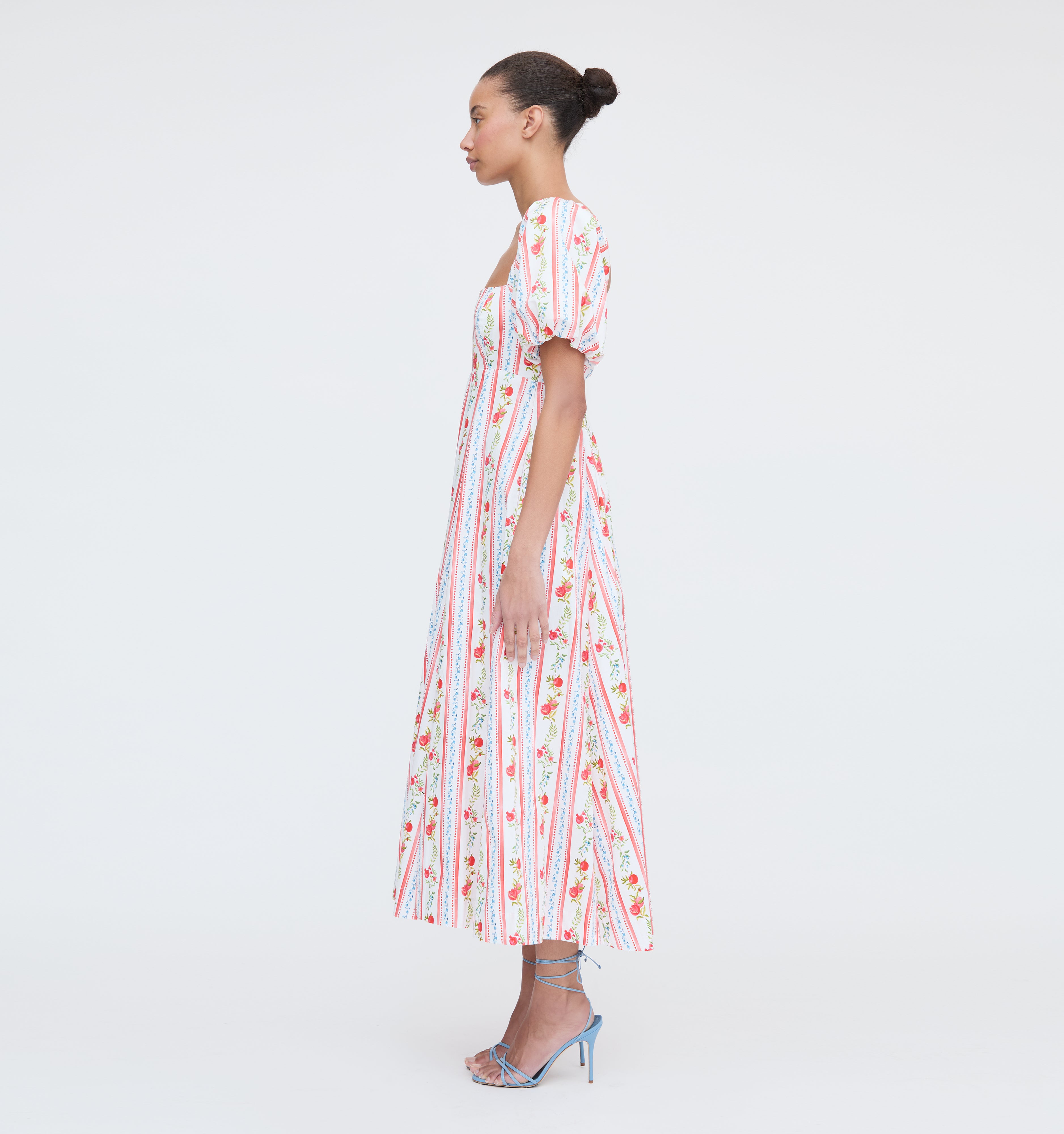 The Matilda Dress - Pomegranate Stripe