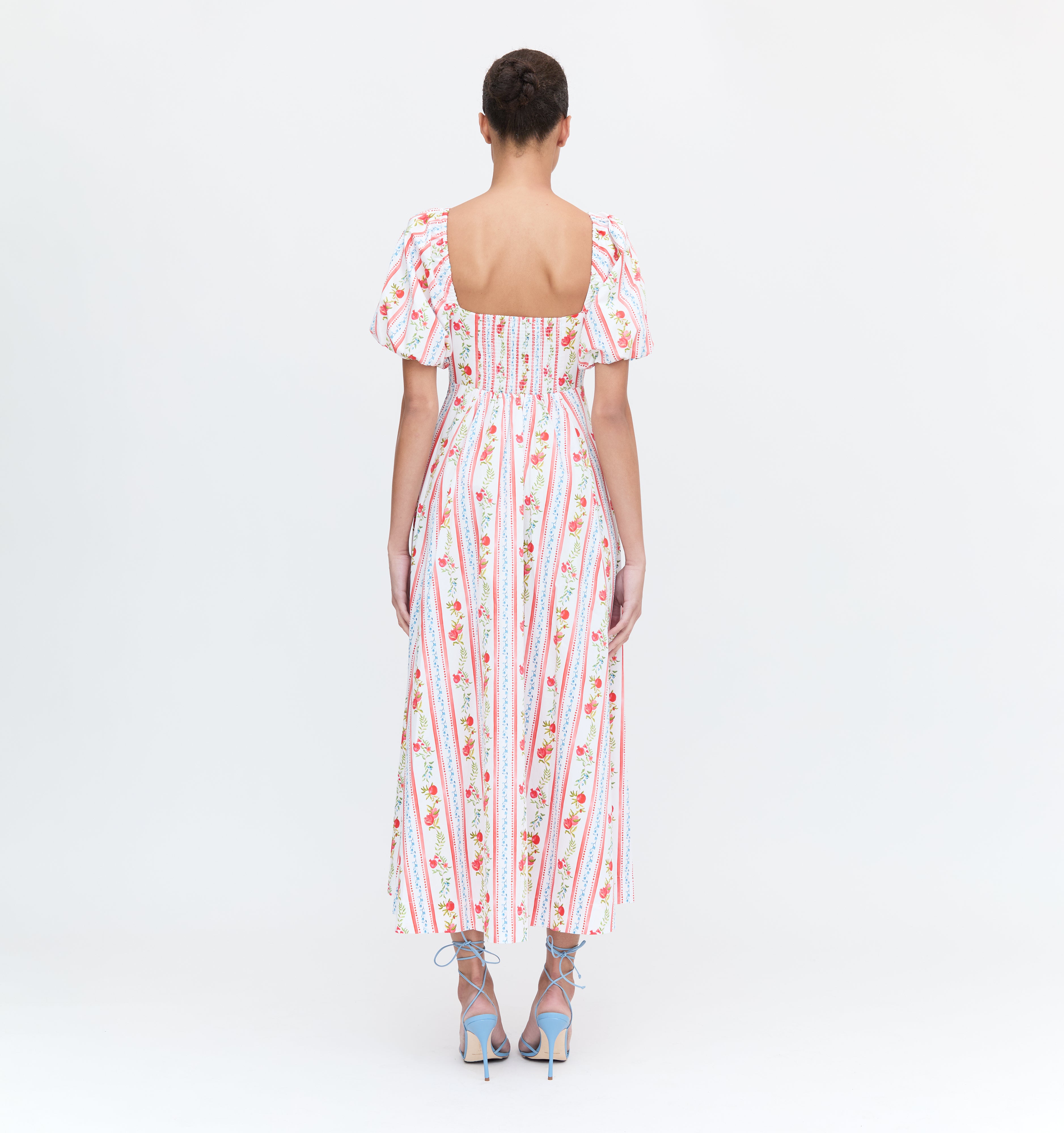 The Matilda Dress - Pomegranate Stripe