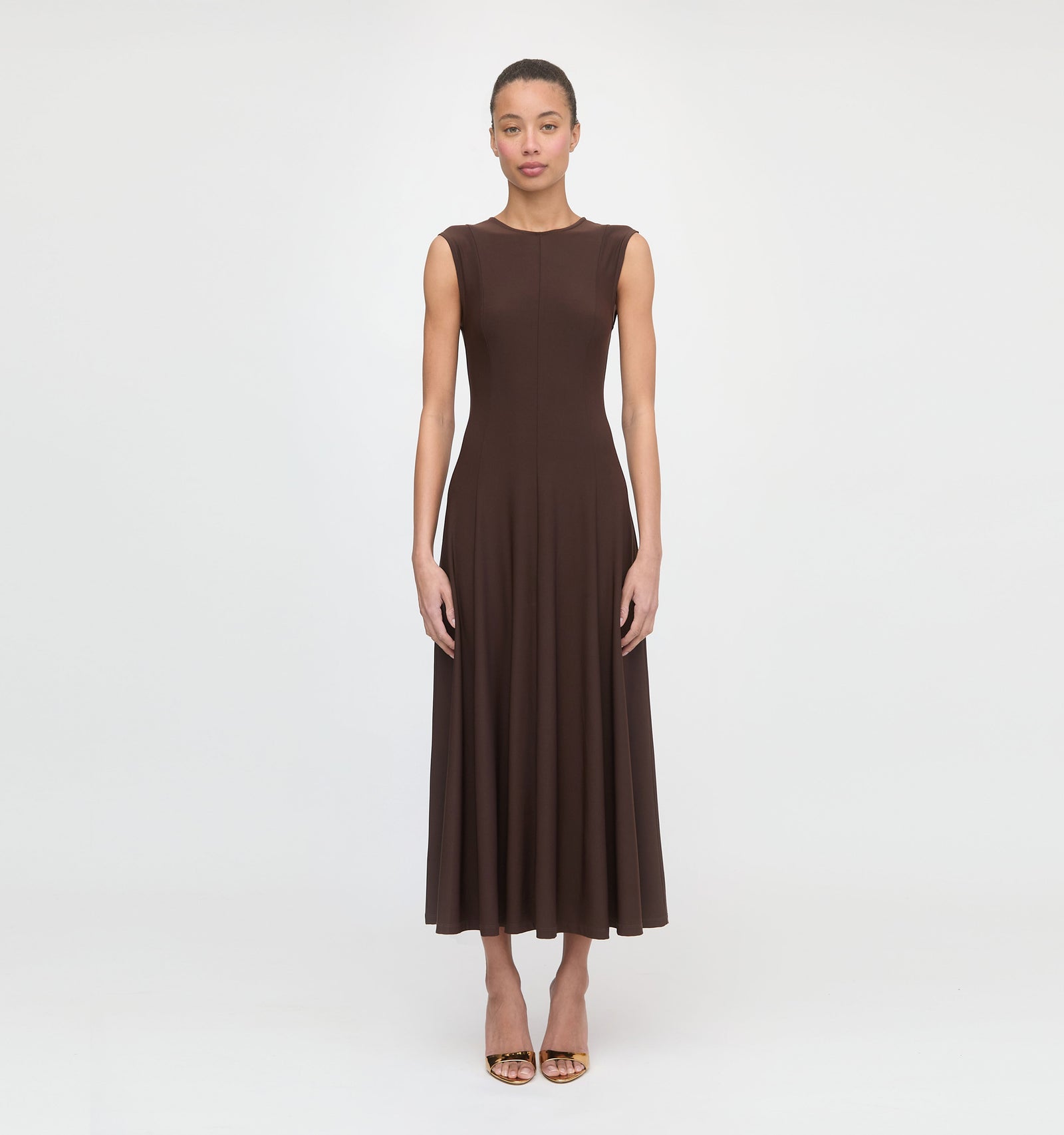 The Mila Dress | Chocolate Jersey / S