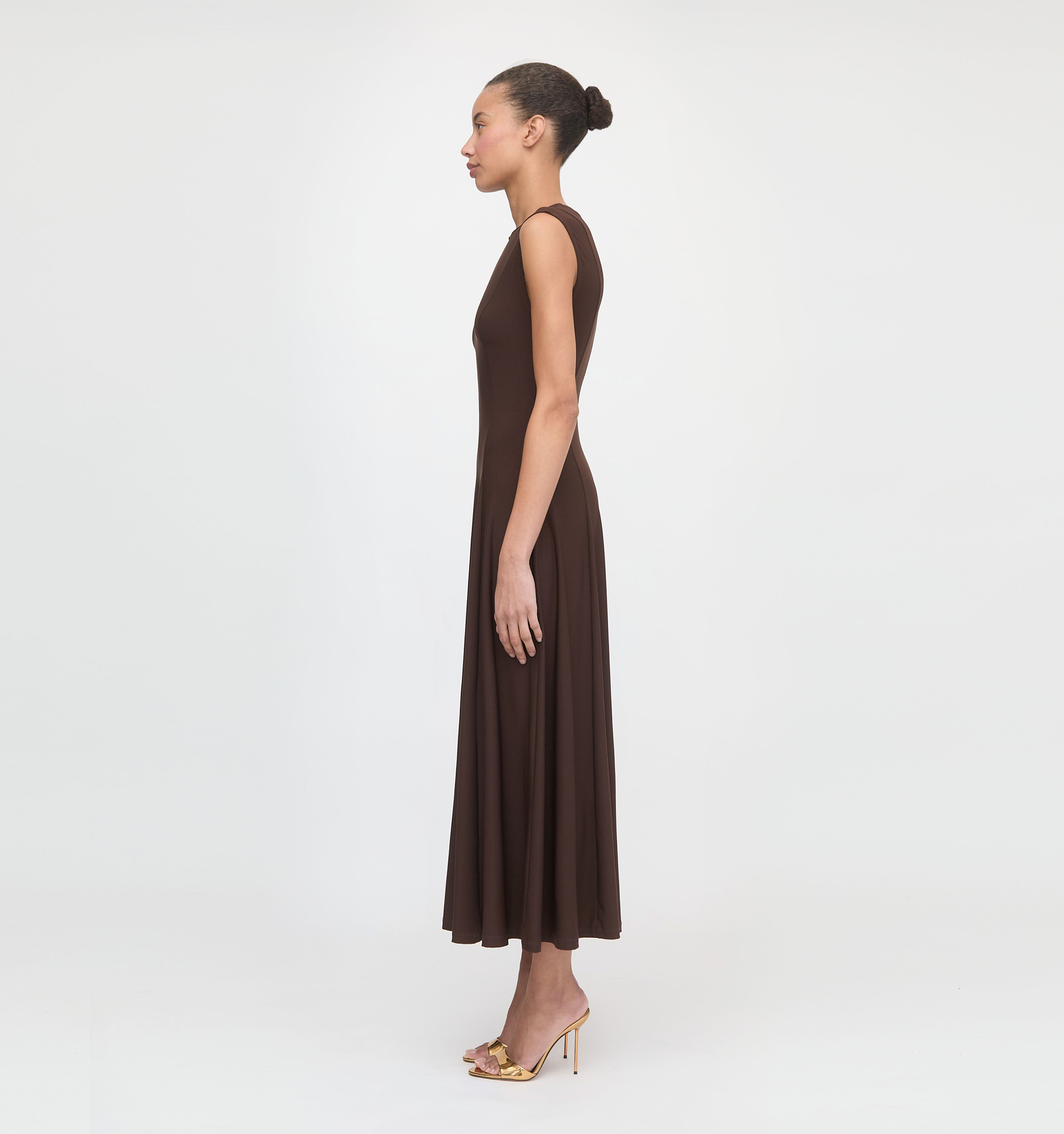 The Mila Dress - Chocolate Jersey