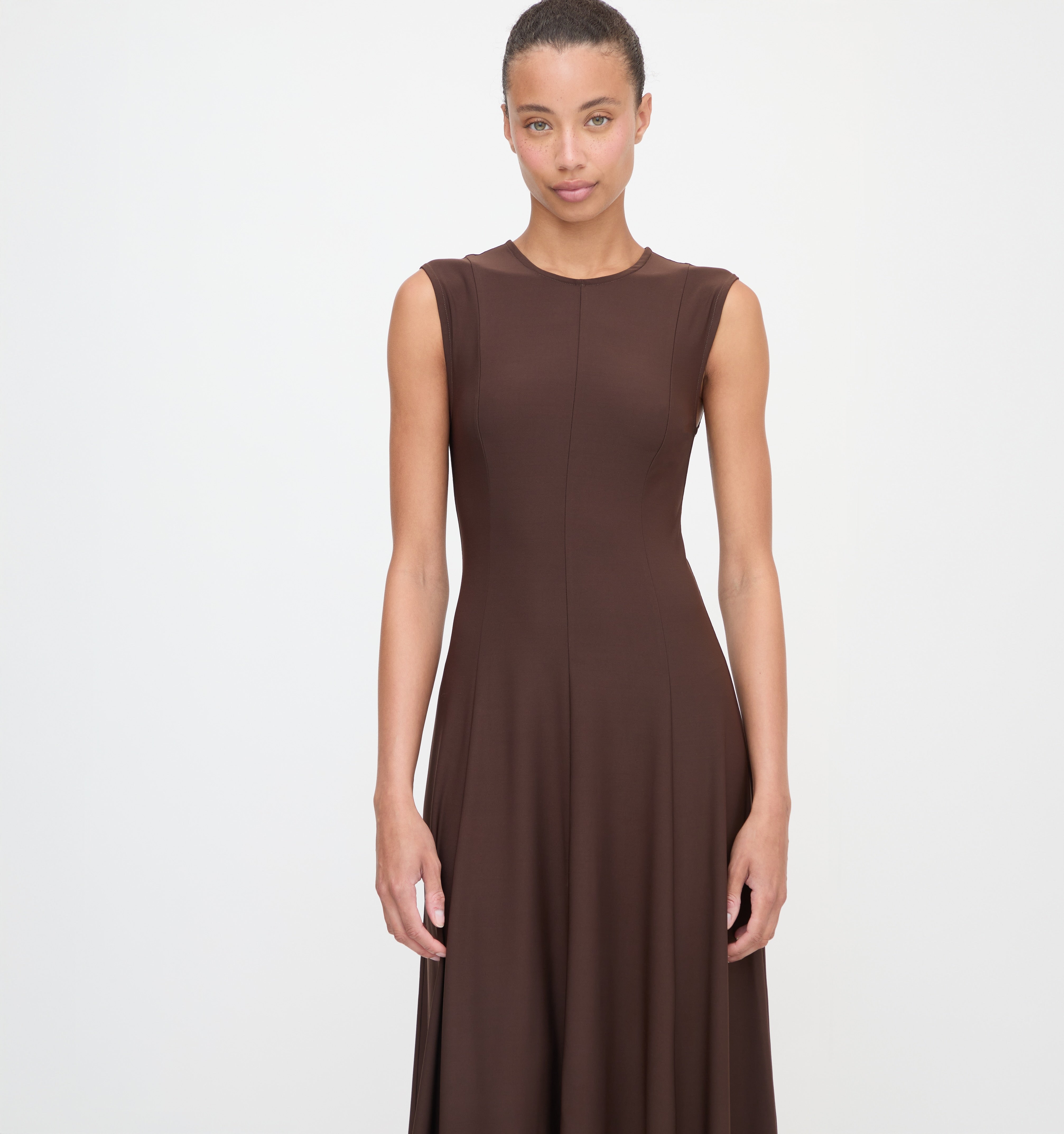 The Mila Dress - Chocolate Jersey