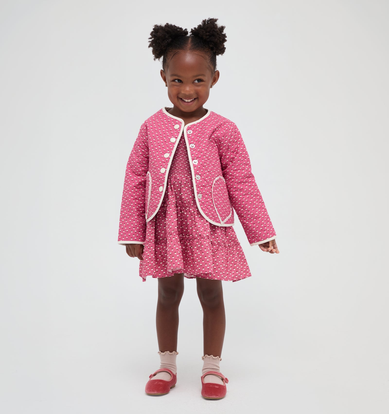 The Tiny McNally Jacket -  Poppy Half Drop Rose