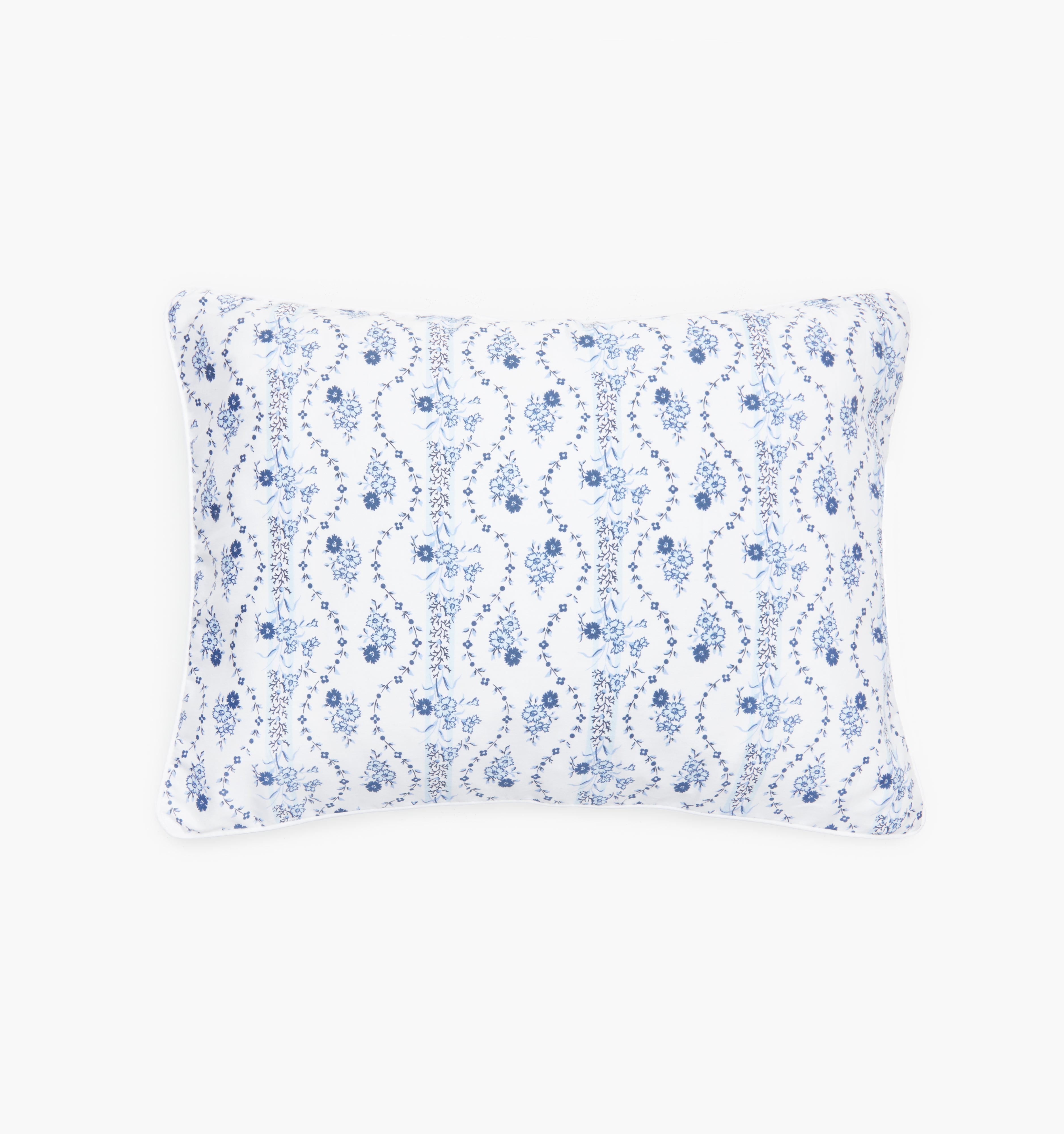 The Mini Pillowcase - Blue Vine Stripe
