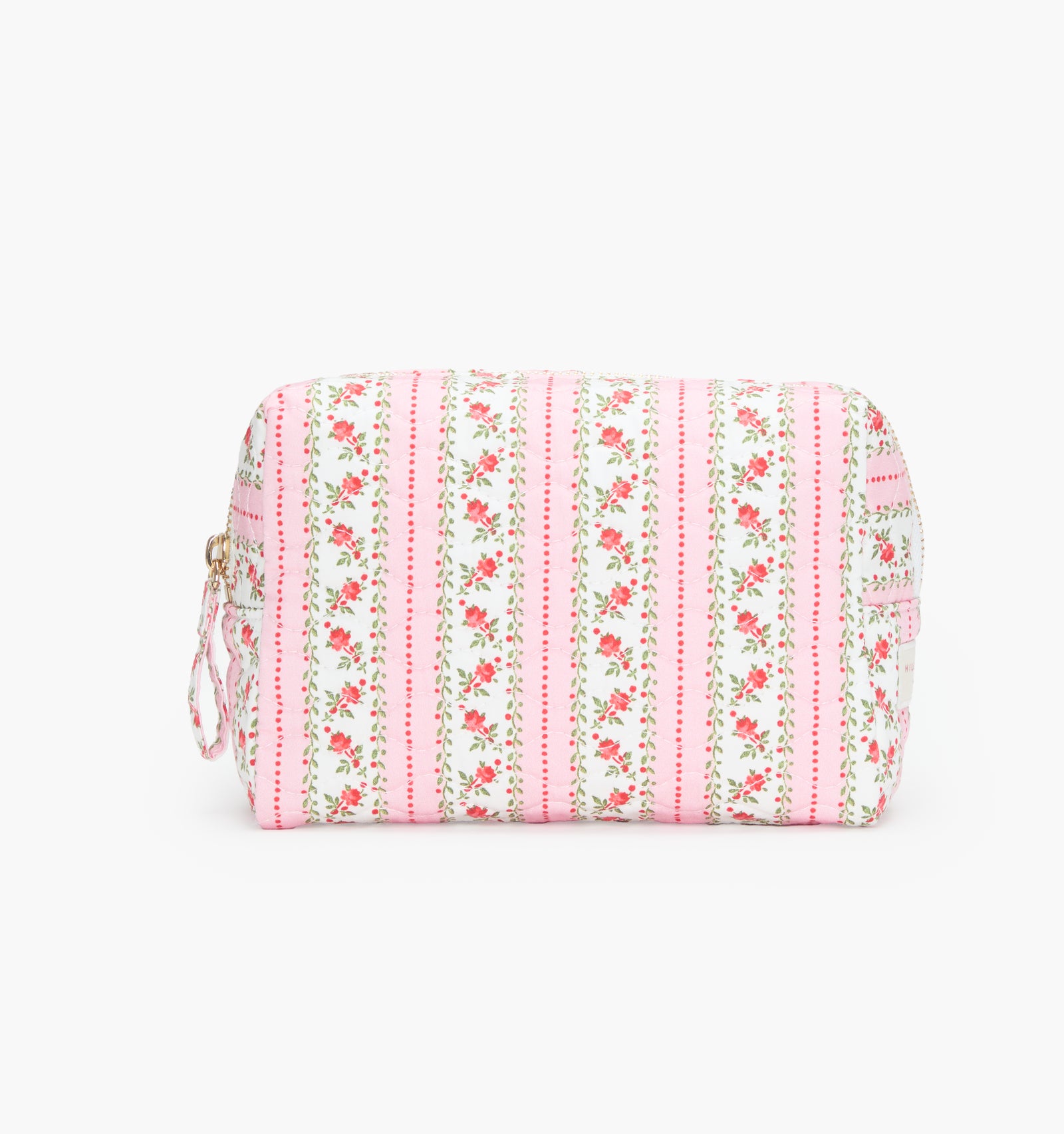 monogram: pink-floral-dot-stripe