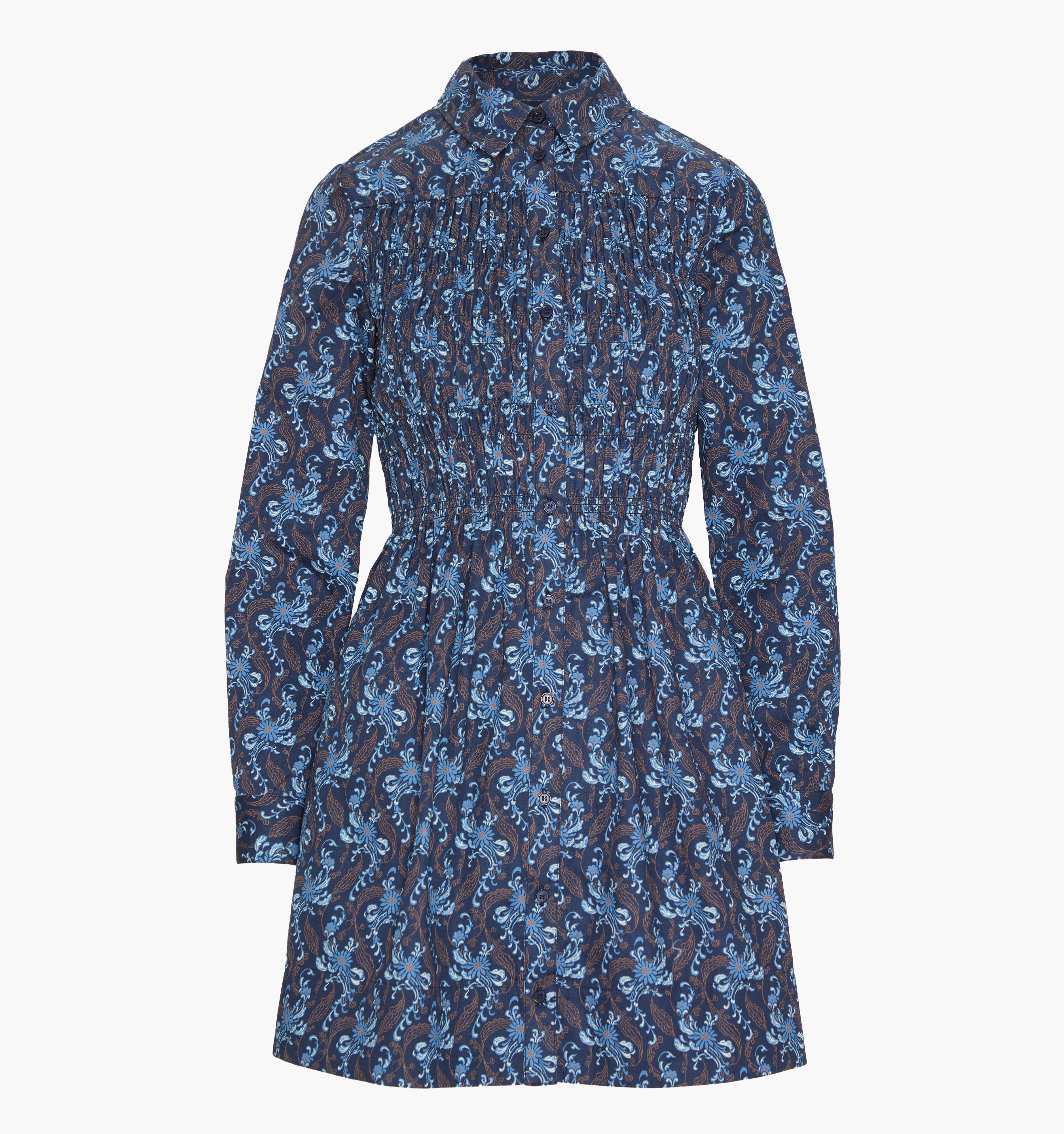 The Mira Dress - Navy Cala Paisley – Hill House Home