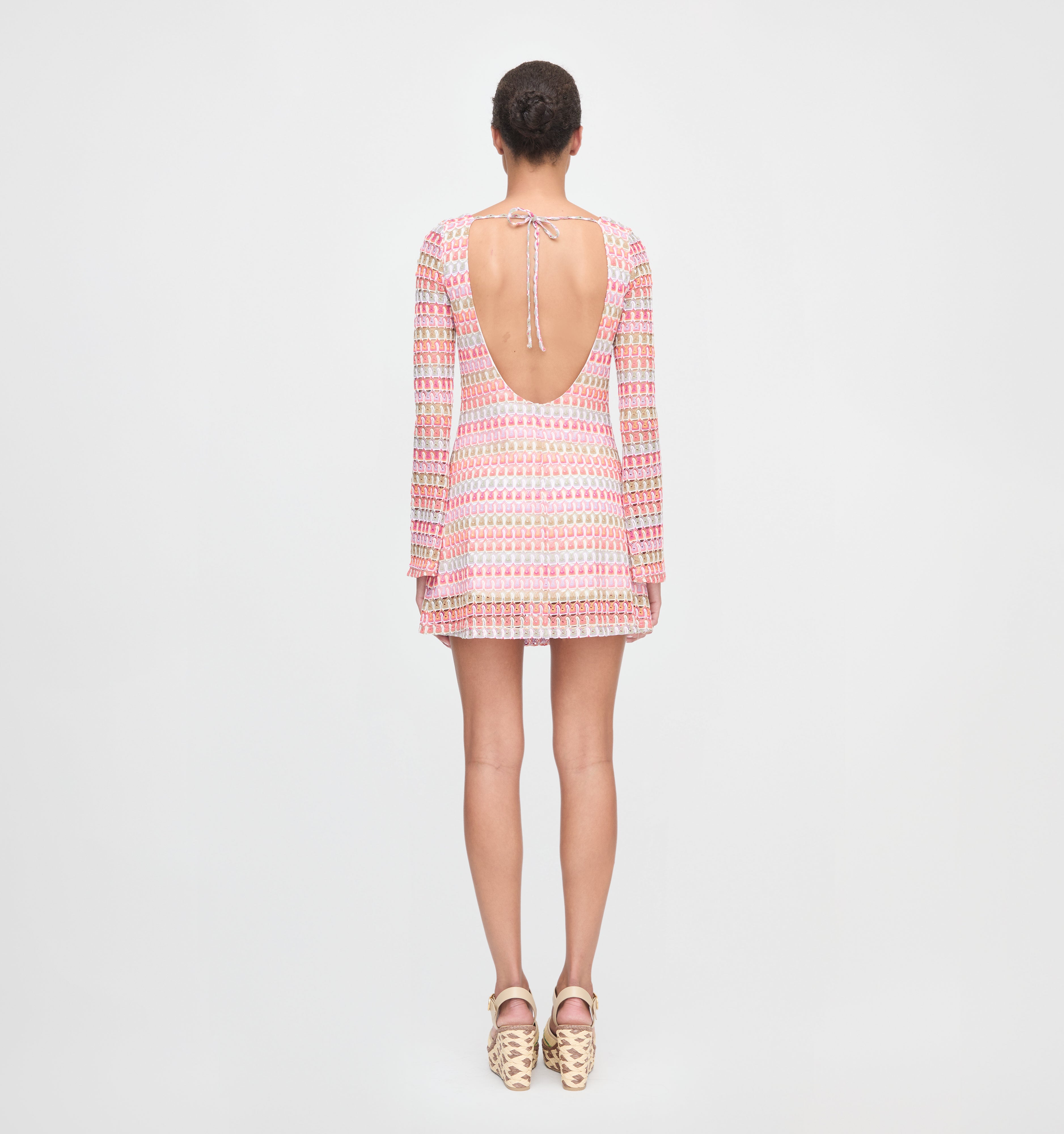 The Nathalie Dress - Pastel Crochet Knit – Hill House Home