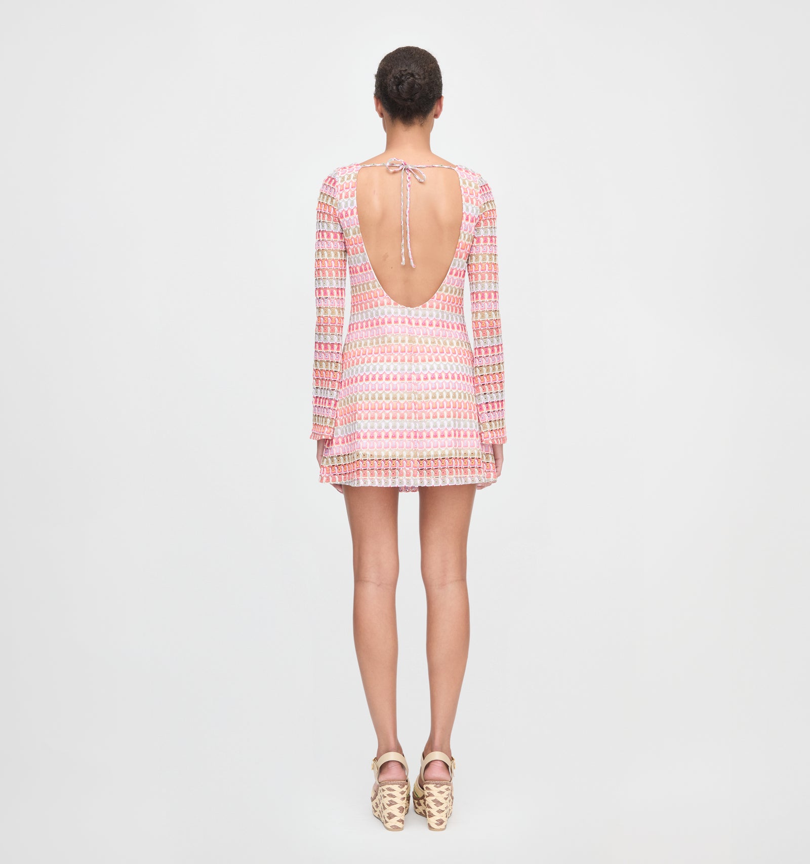 The Nathalie Dress - Pastel Crochet Knit  Hill House Home