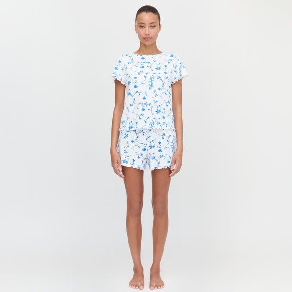 The Nina Pajama Set - Blue Botanical – Hill House Home