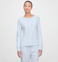 The Olivia Pajama Set - Blue Skiers Toile – Hill House Home