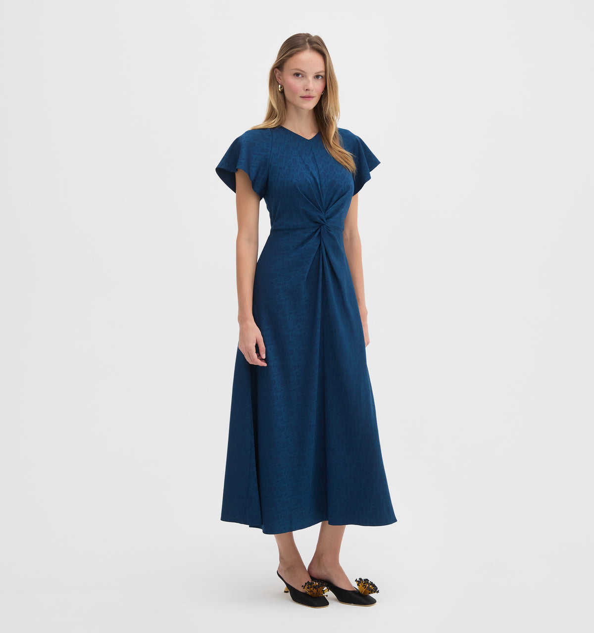 The Opal Dress - Peacock Paisley Vines