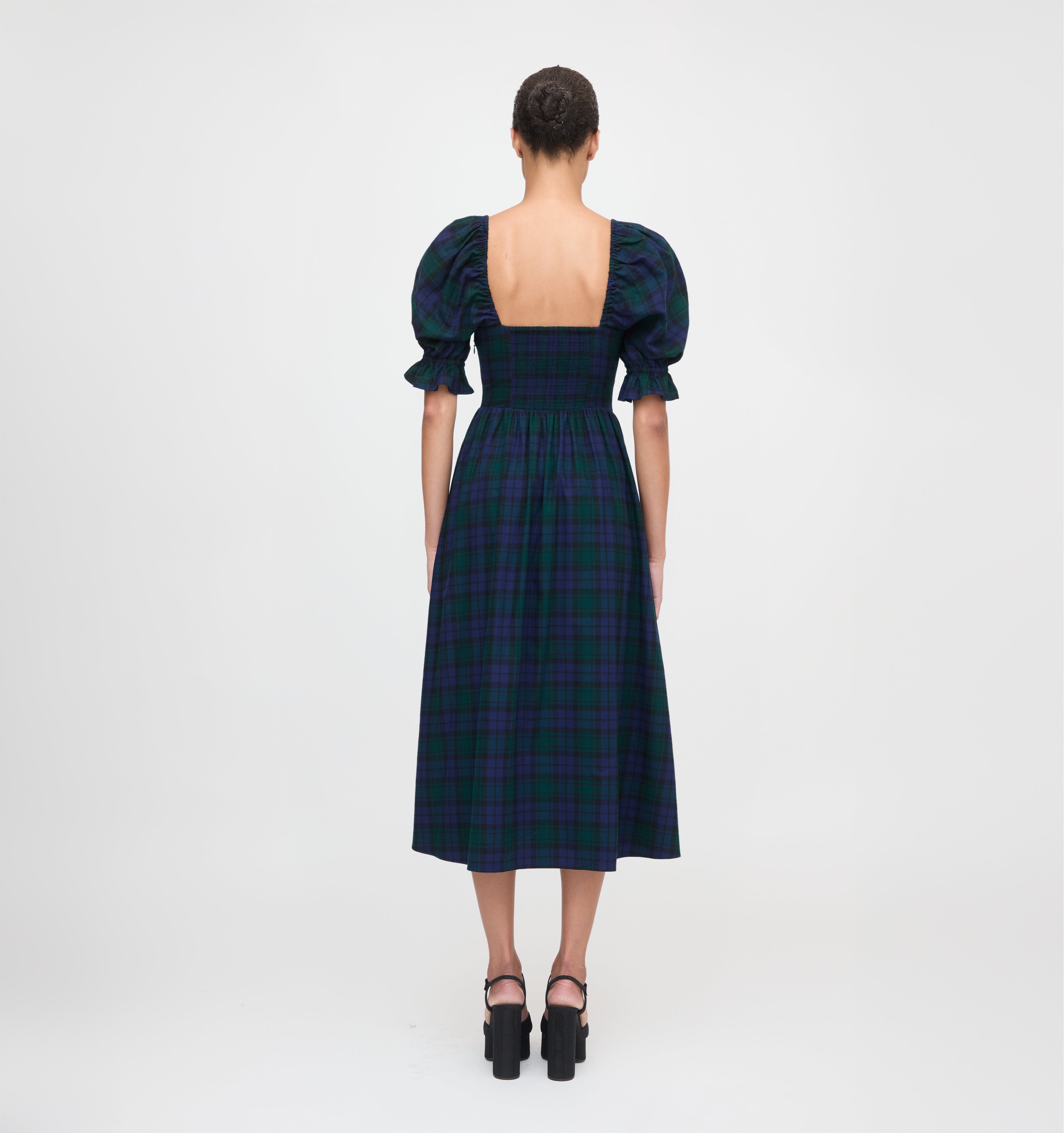 The Ophelia Dress - Blackwatch Tartan