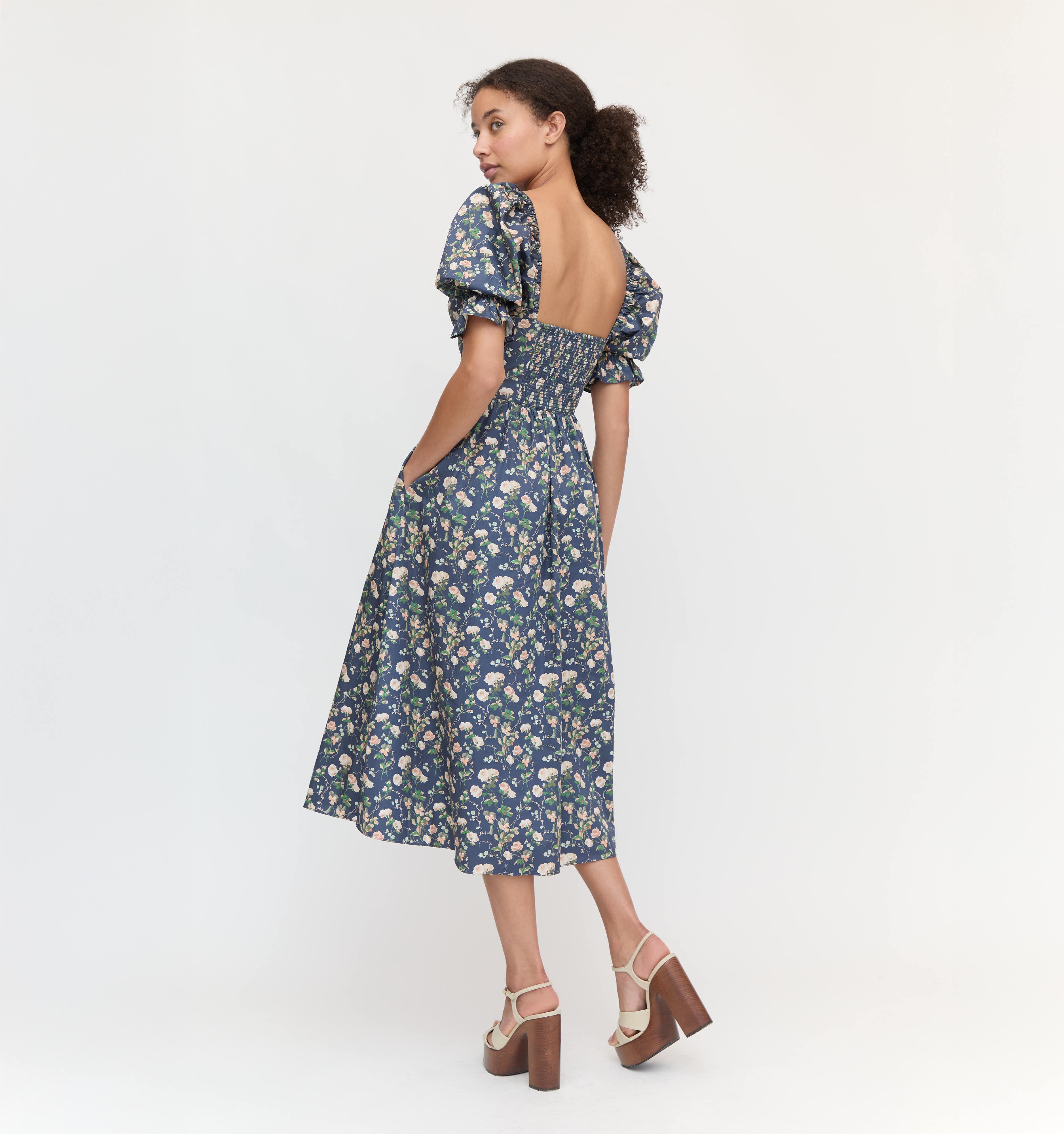 The Ophelia Dress - Navy Bluebonnet