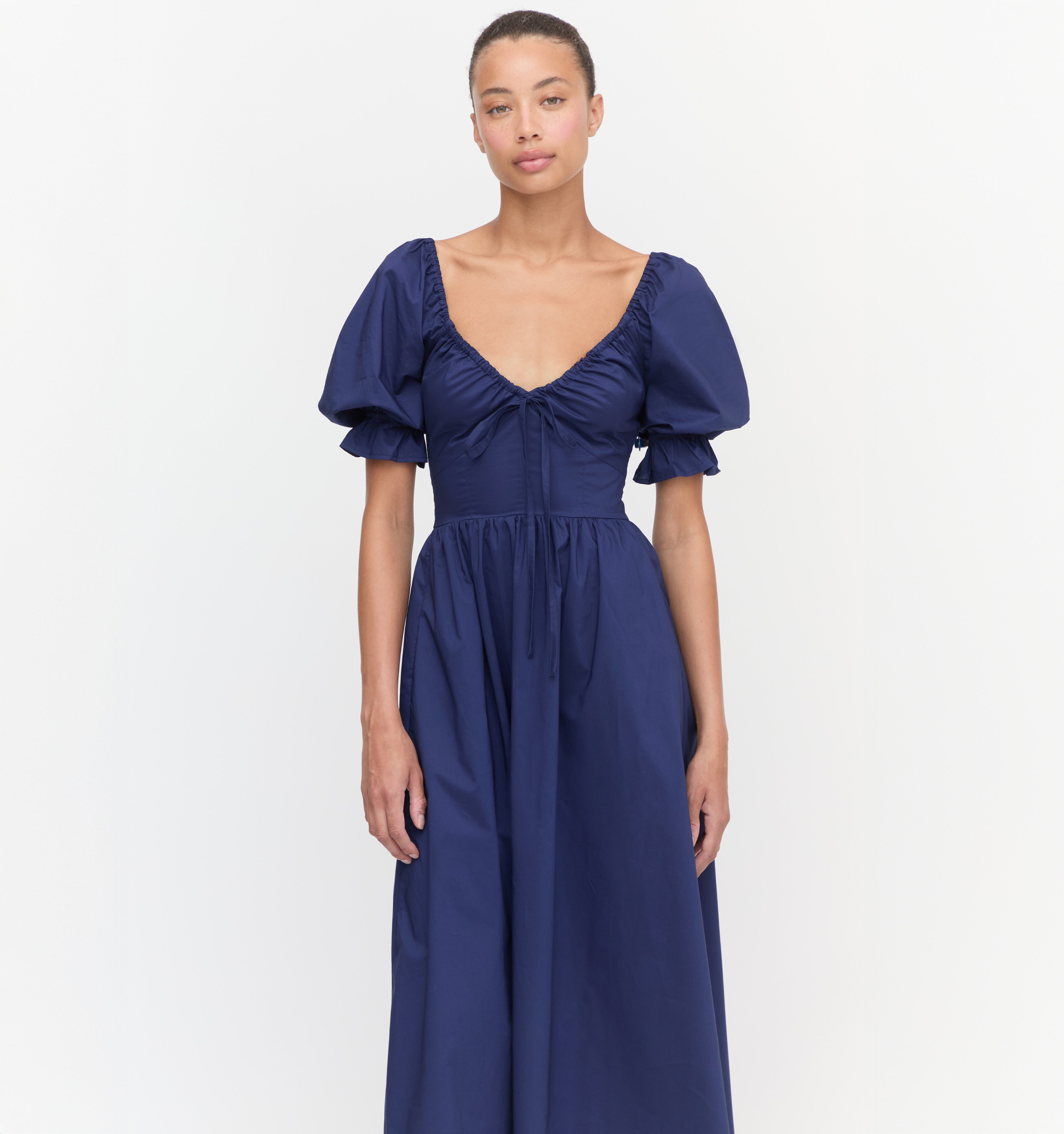 house on the hill / Dress (Navy) 90㎝ The Ophelia Dress - Navy Poplin – Hill House Home