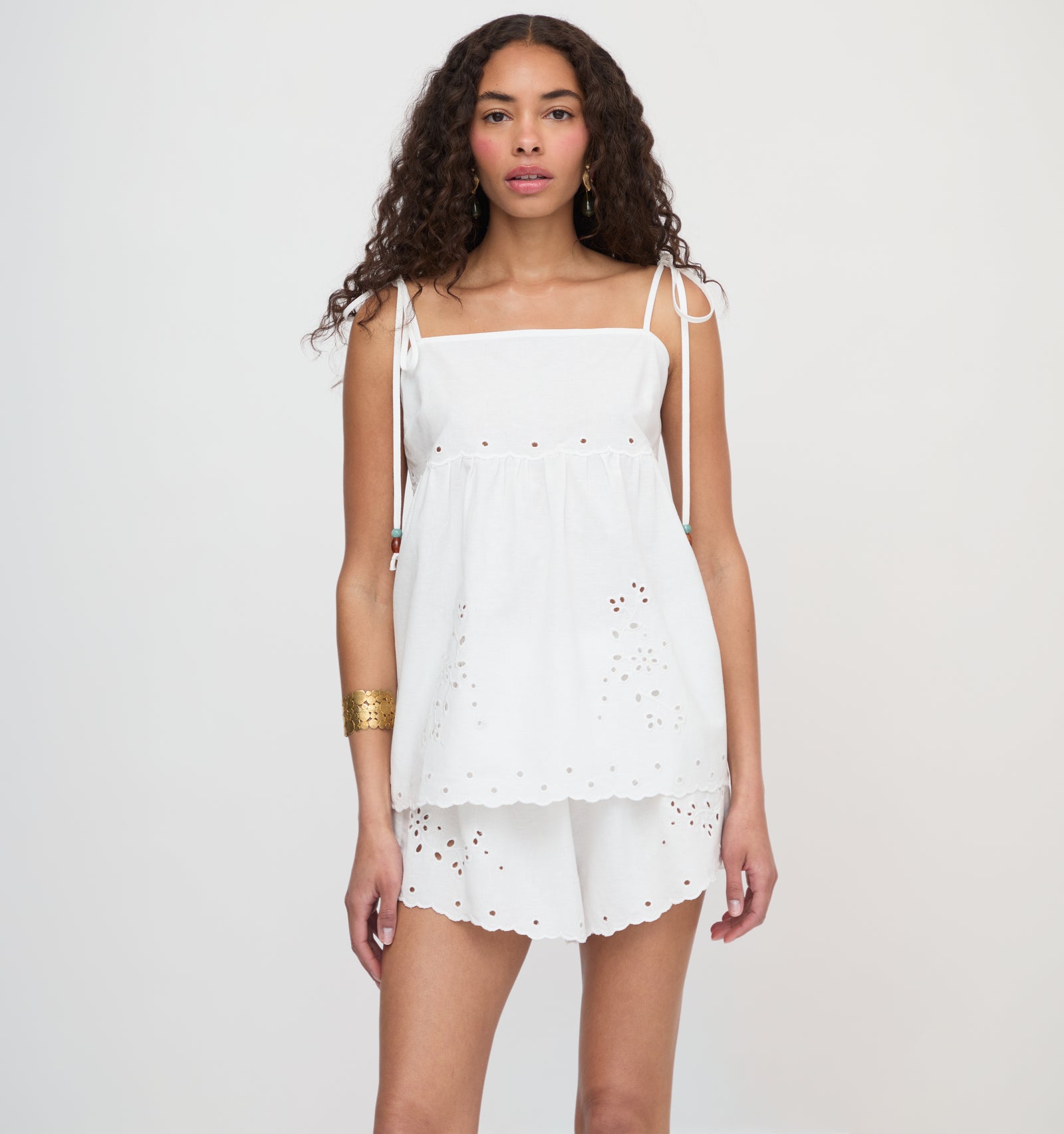 The Jessie Short - White Linen