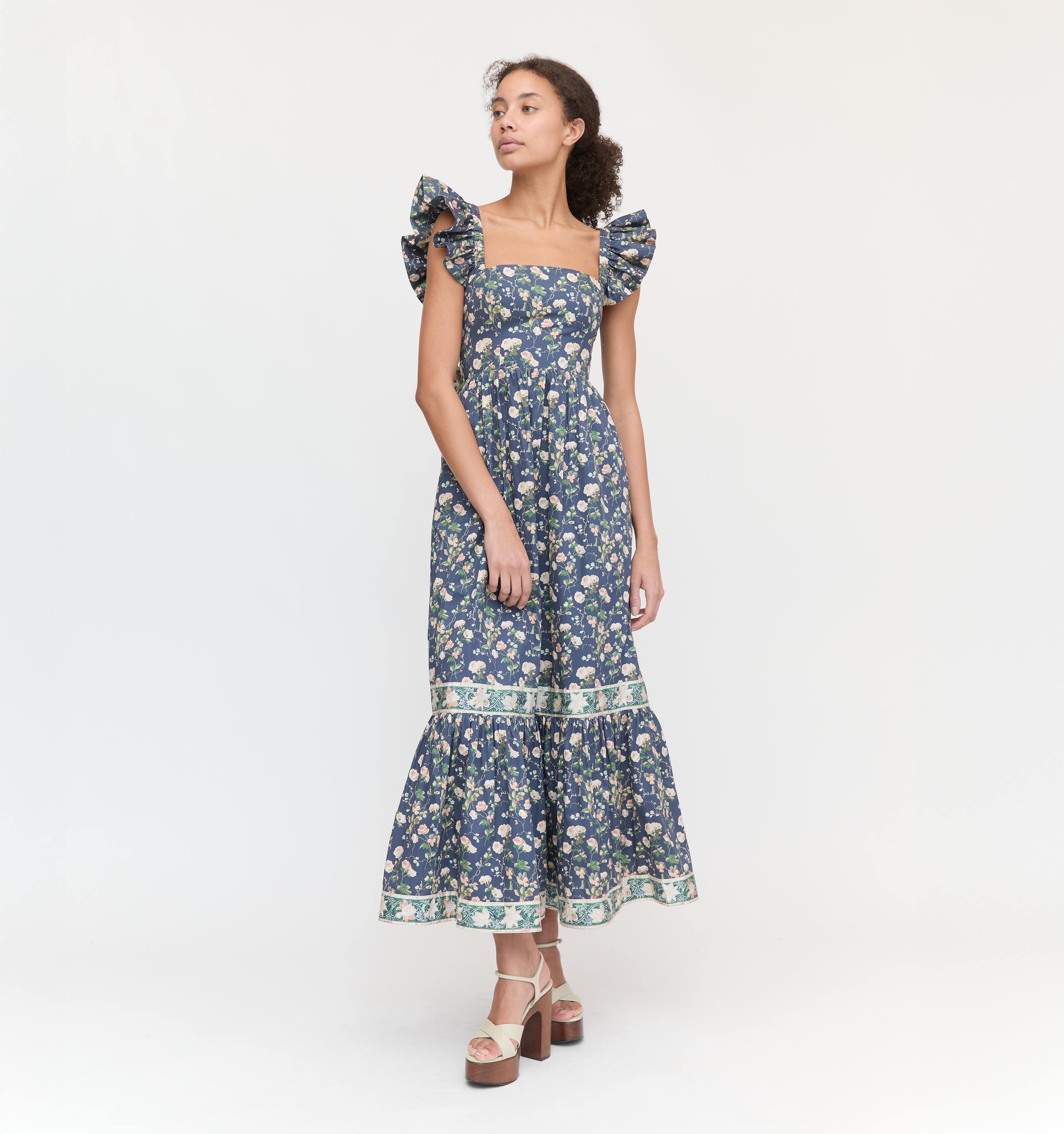 The Pippa Dress - Navy Bluebonnet