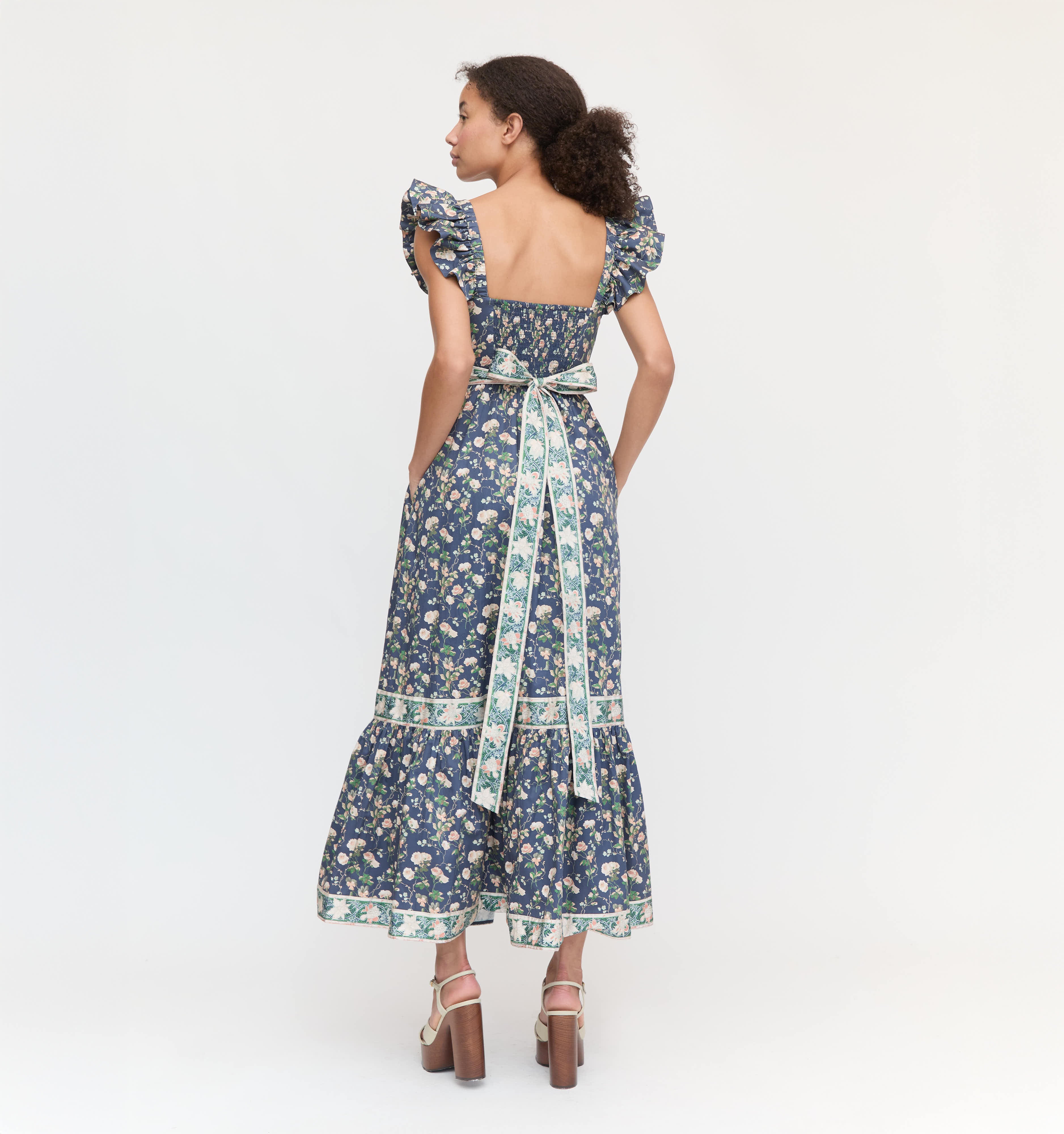 The Pippa Dress - Navy Bluebonnet