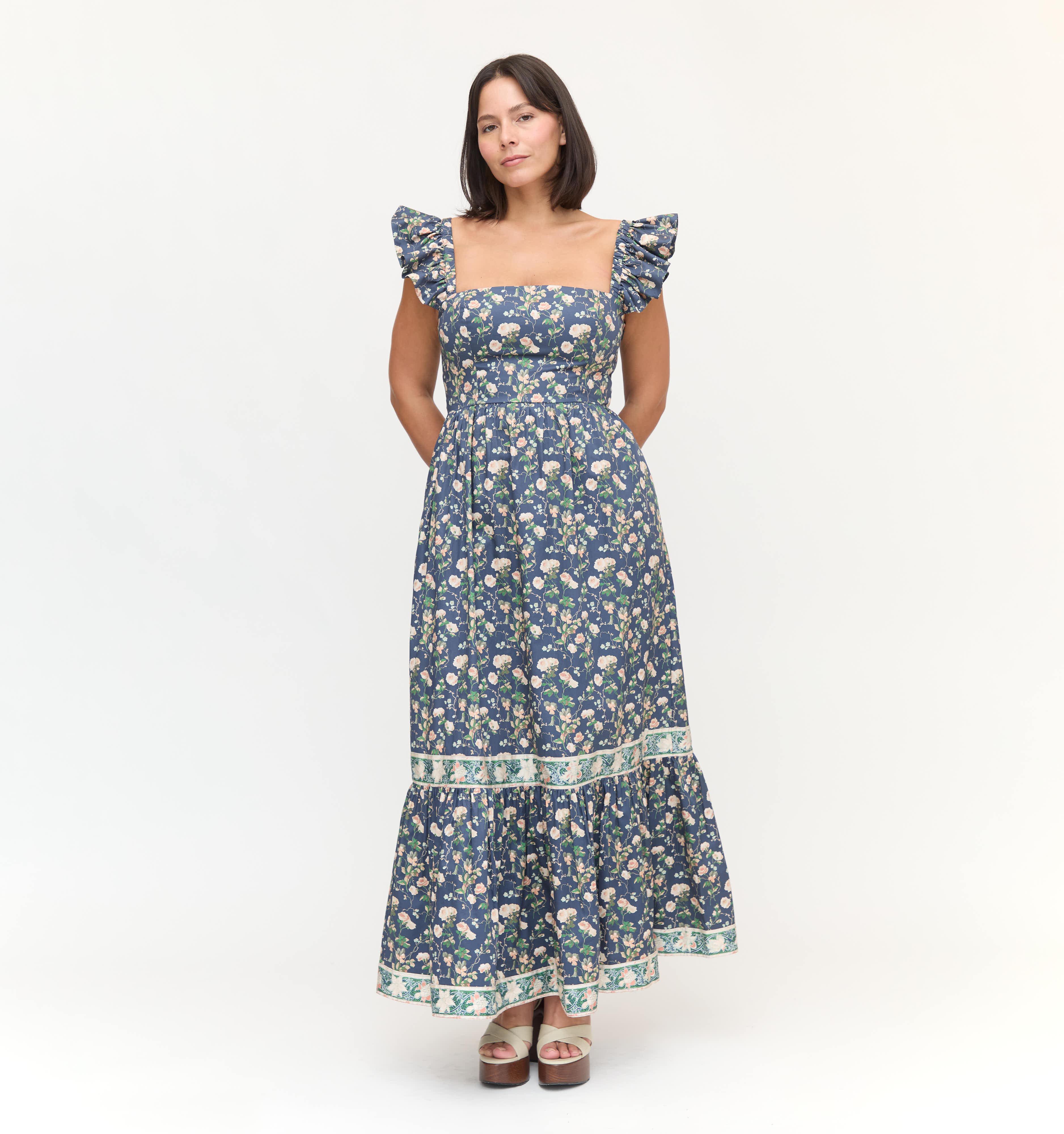 The Pippa Dress - Navy Bluebonnet