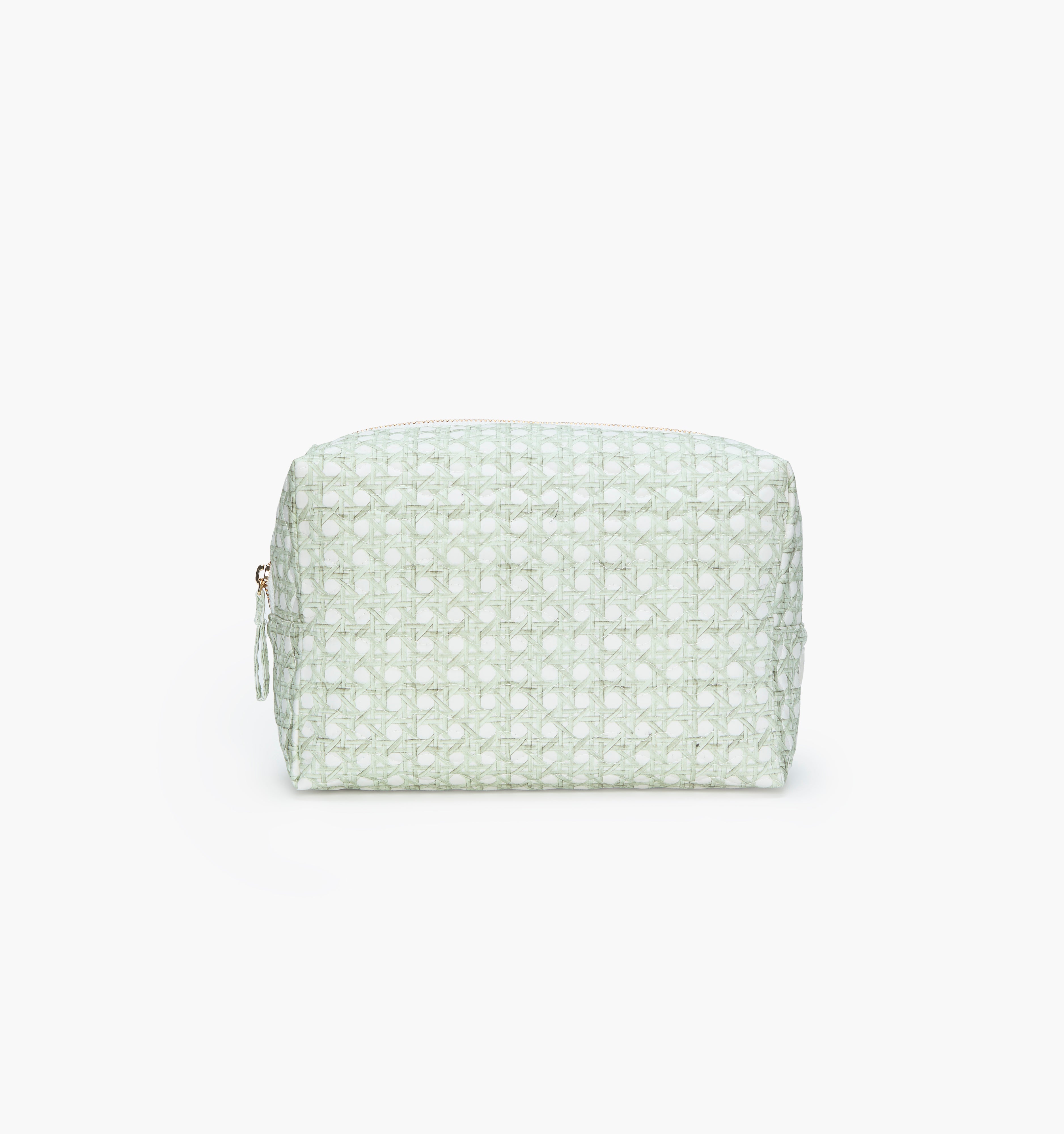 monogram: green basketweave