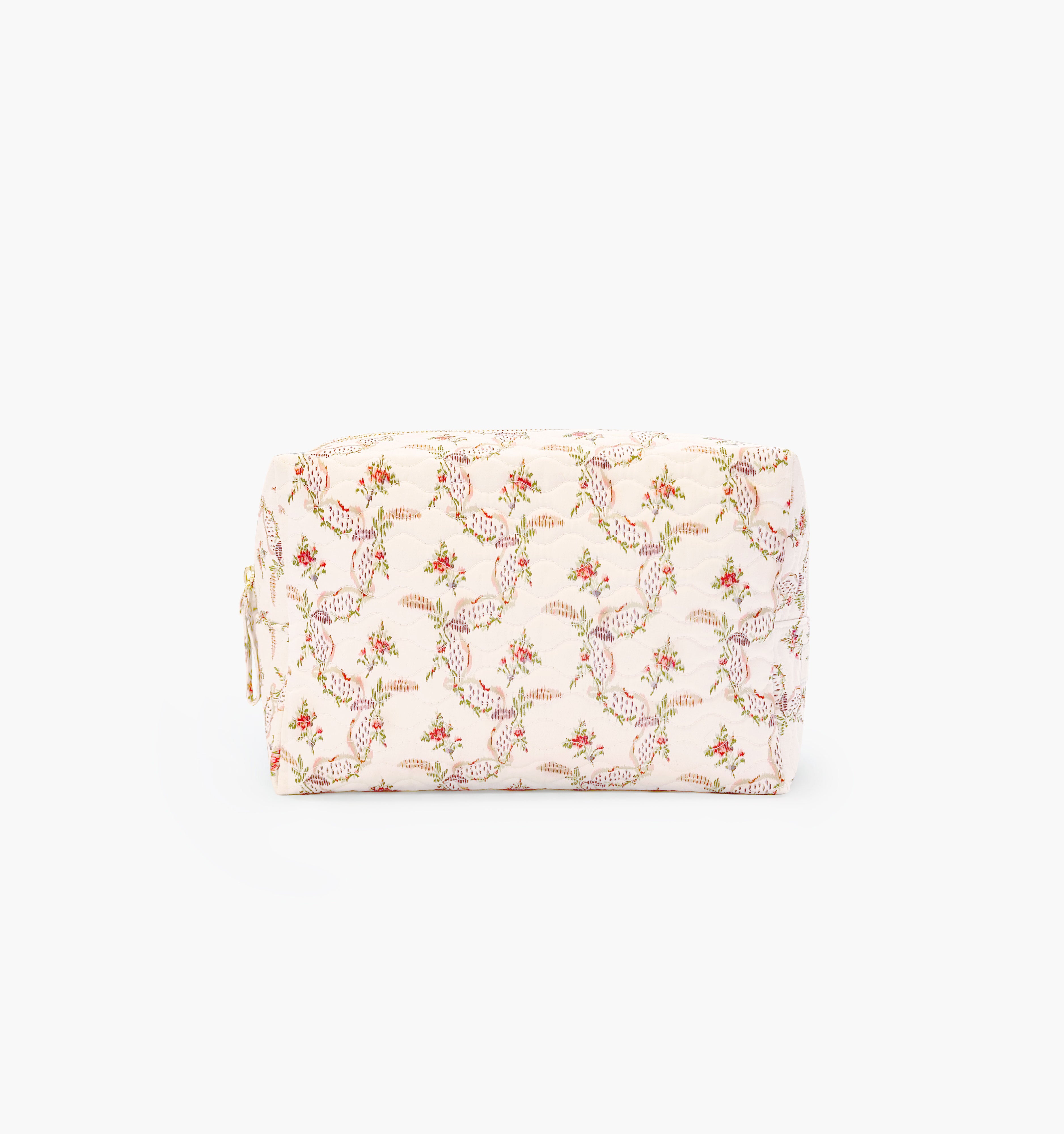 monogram: pink-ribbon-rose-ikat