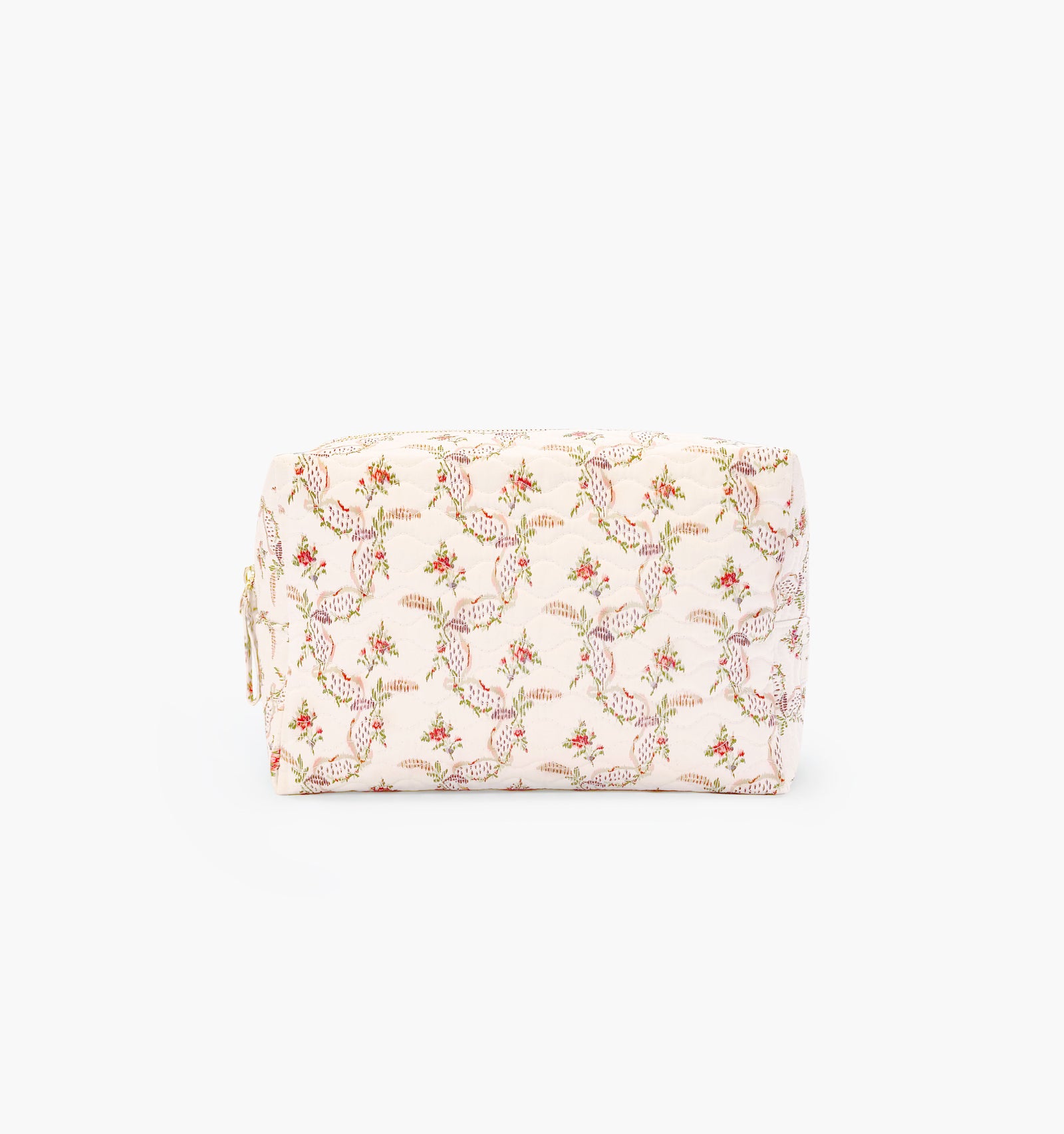 monogram: pink-ribbon-rose-ikat