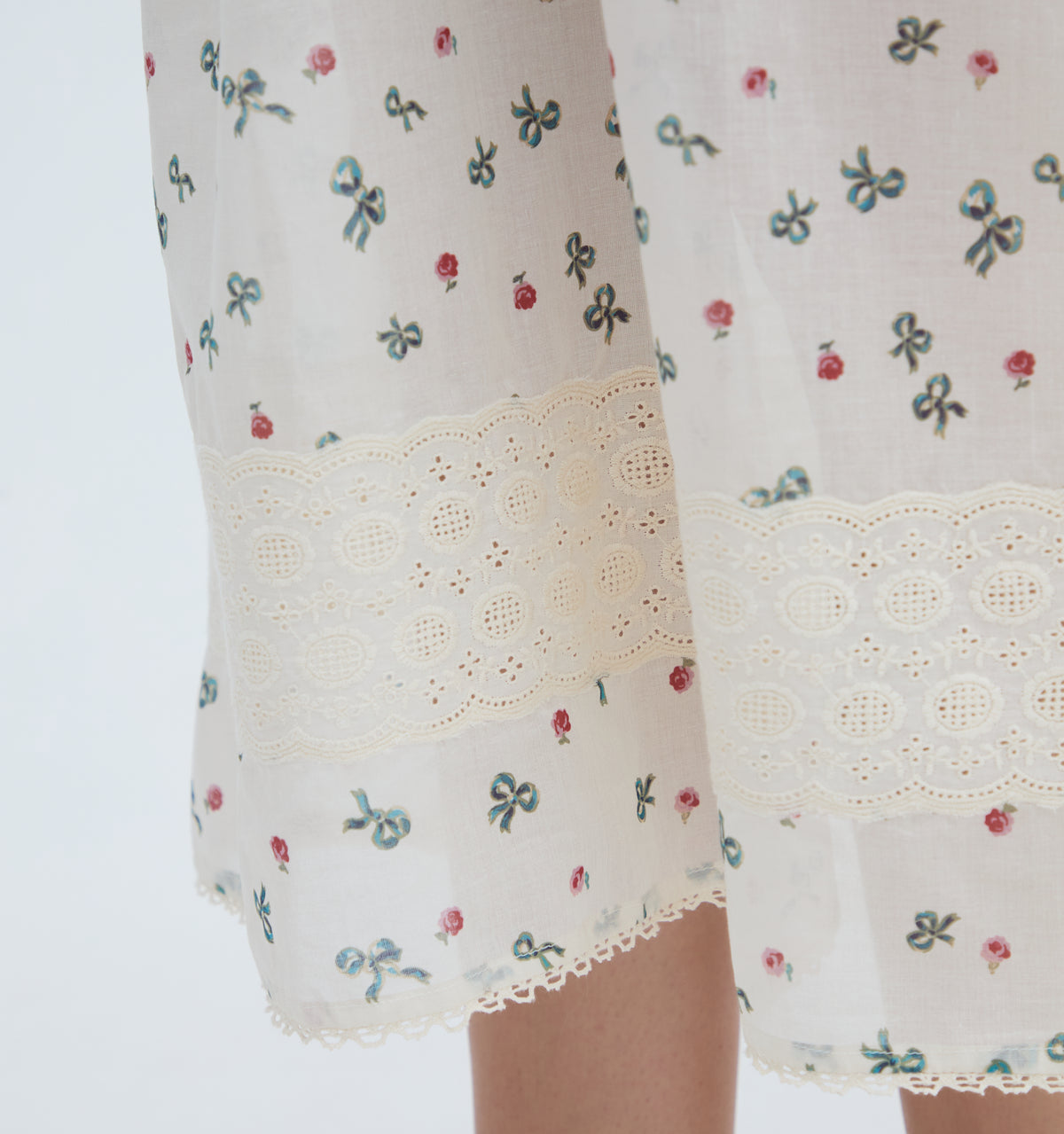 The Rayna Nightgown - Rosie Bow Toss, Ivory
