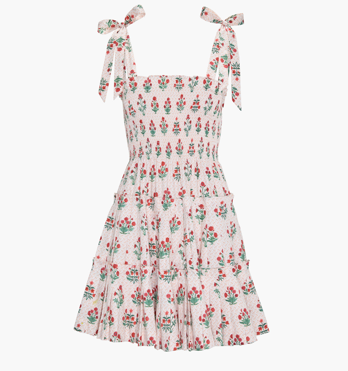 The Ribbon Charlotte Nap Dress - Poppy Block Print