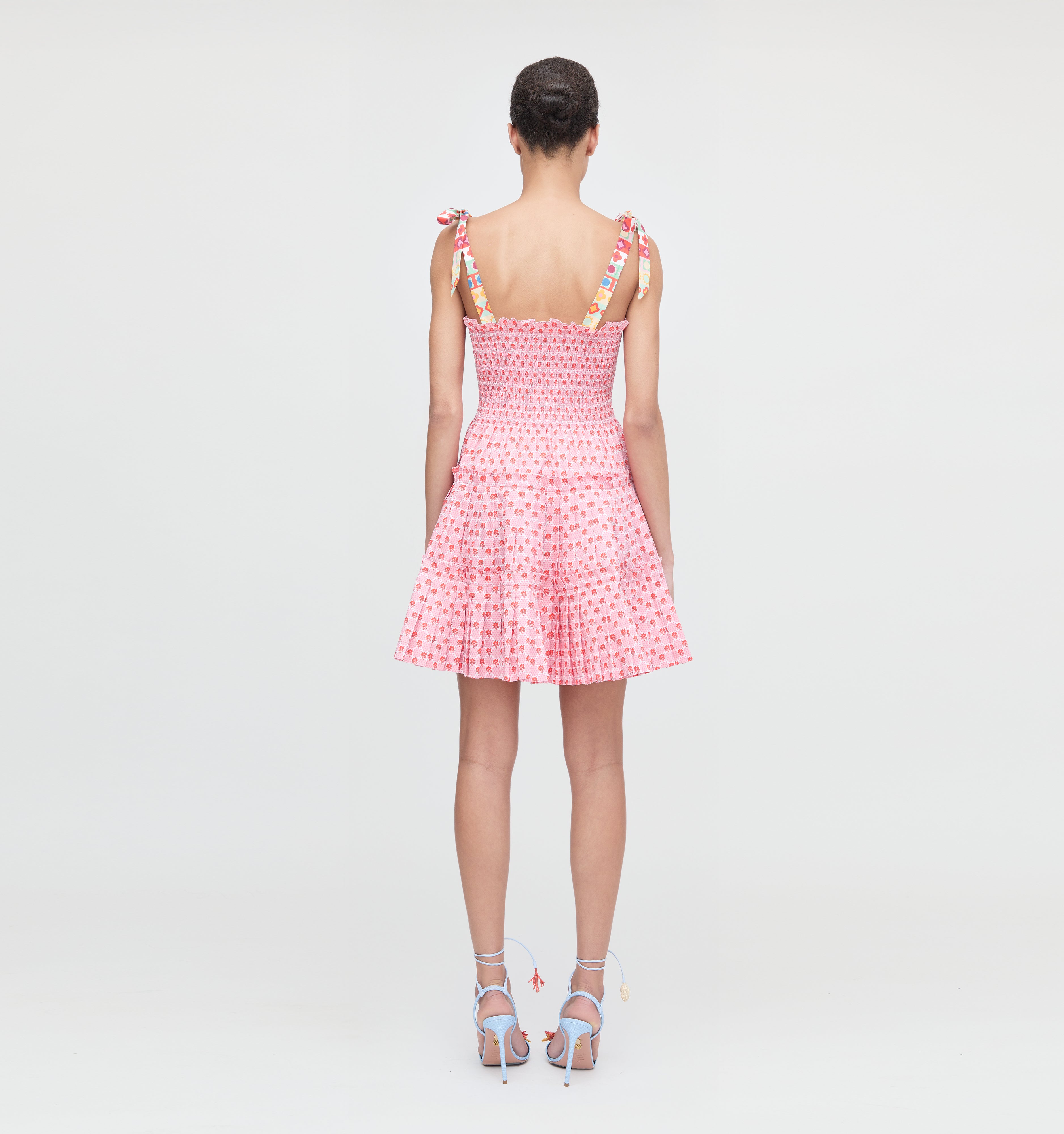 The Ribbon Charlotte Nap Dress - Pink Cala Check