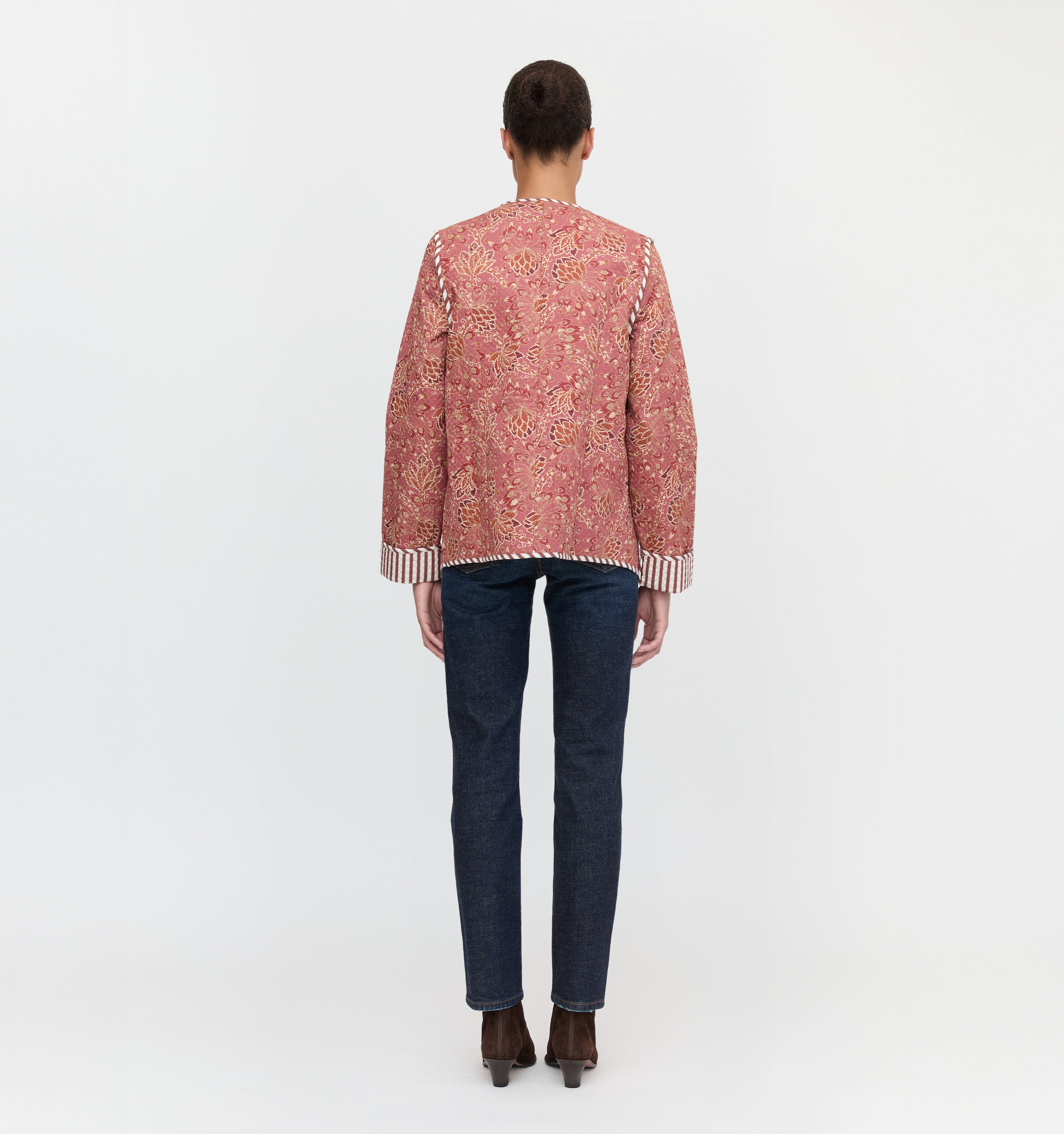 The Rowan Jacket in Autumn Floral color: Autumn Floral