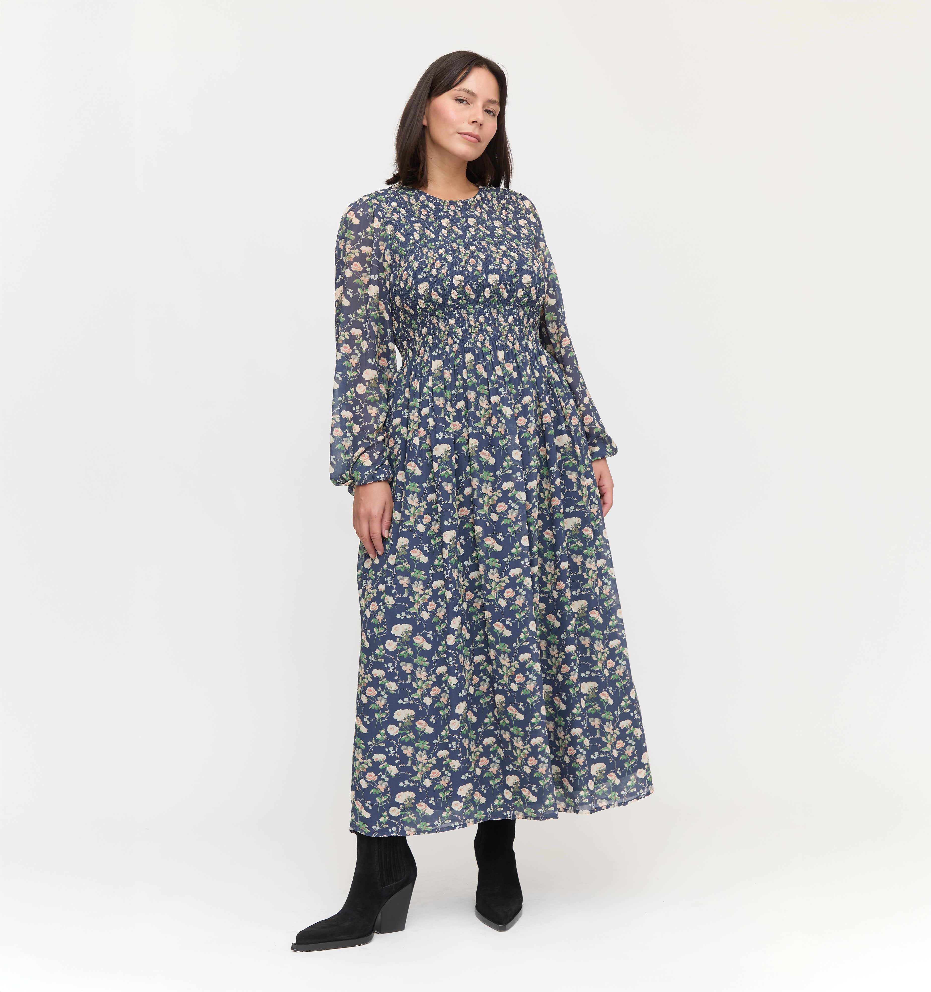 The Ruby Nap Dress - Navy Bluebonnet